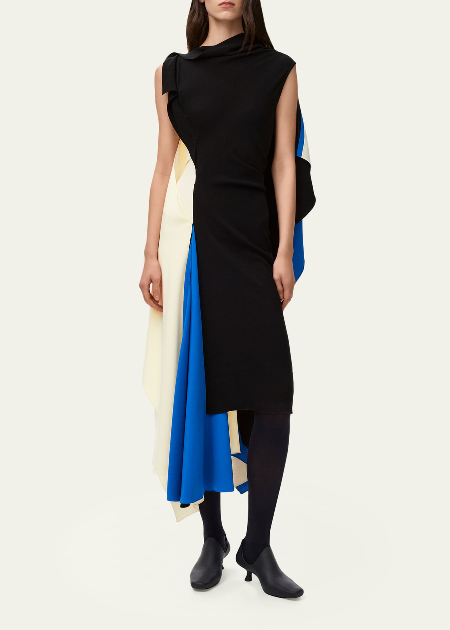 loewe striped mini dress dupe LOEWE Striped A-Line Mini Dress