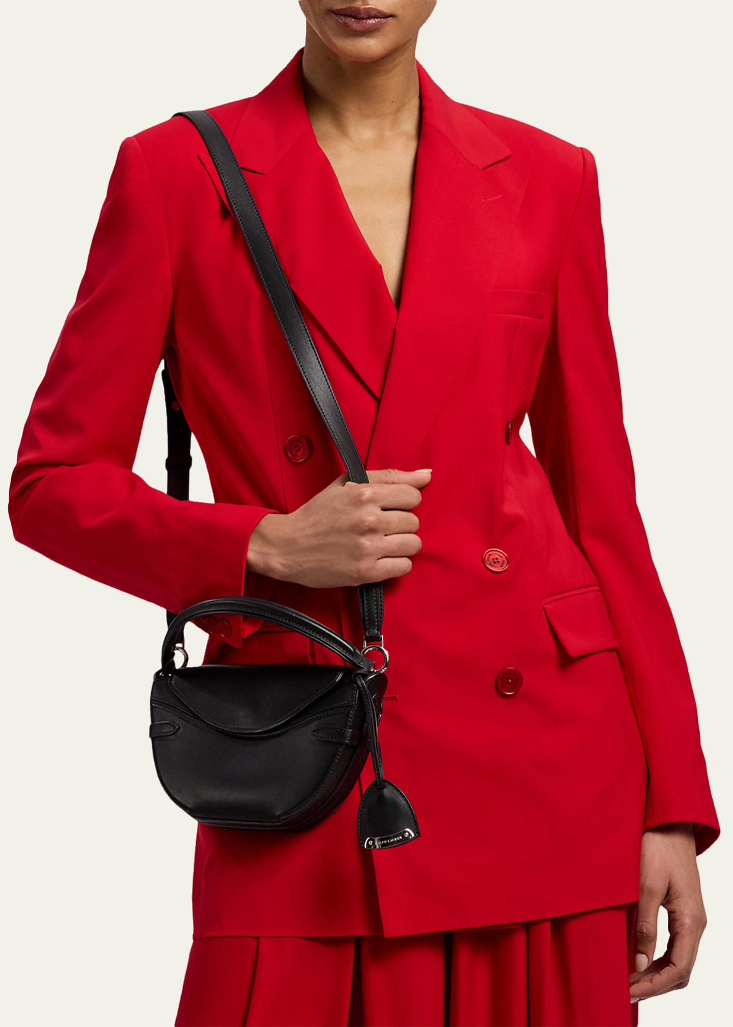 Ralph Lauren Collection The Ralph Mini Leather Top-Handle Bag