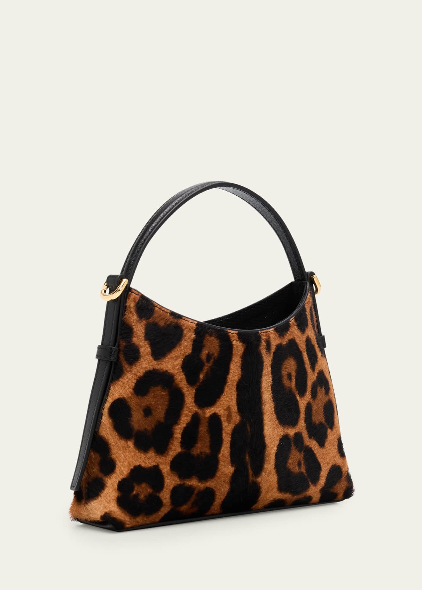 Givenchy Voyou Nano Leopard-Print Ponyhair Top-Handle Bag