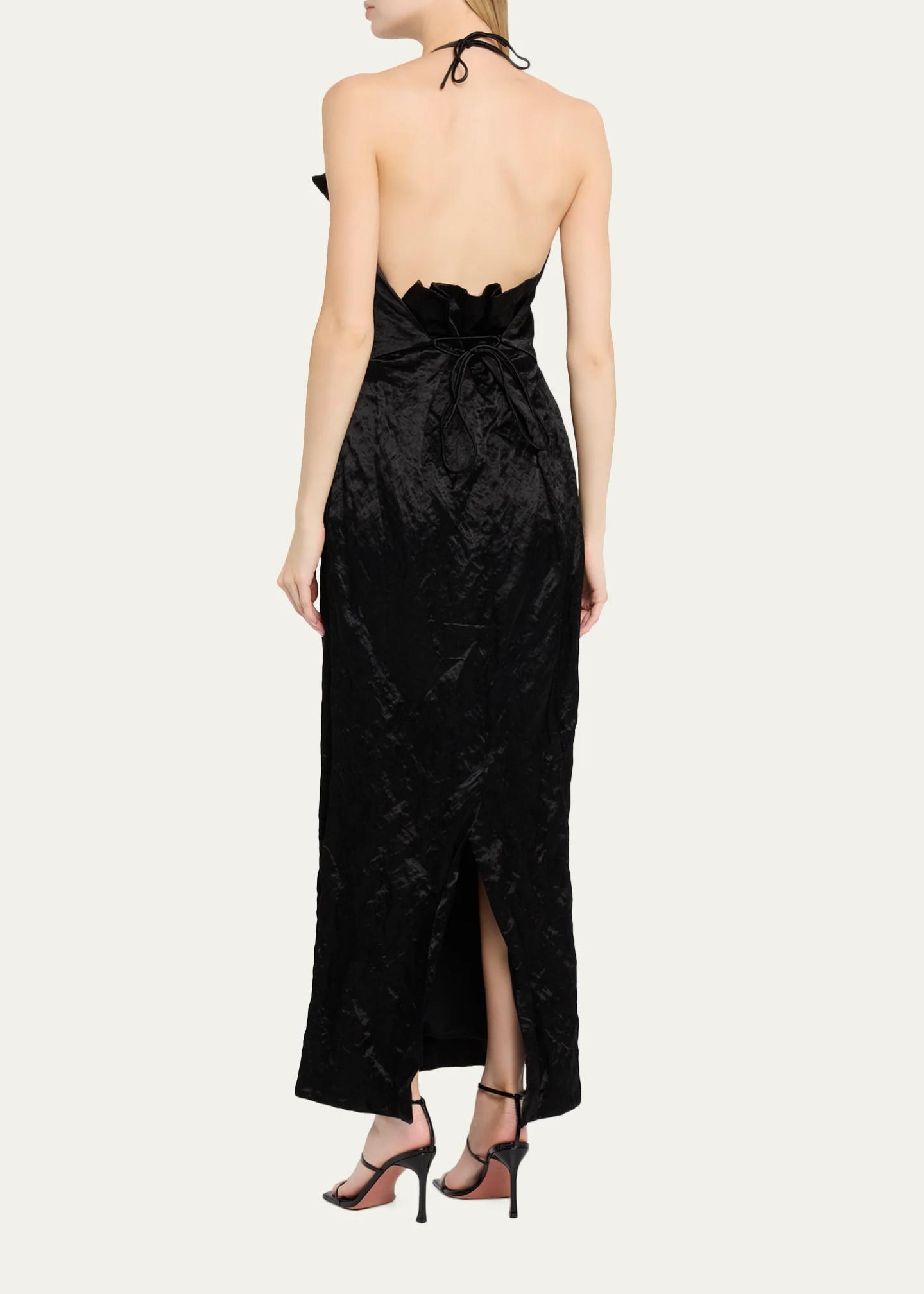 FForme Maisie Sculpted Halter Column Dress - Bergdorf Goodman