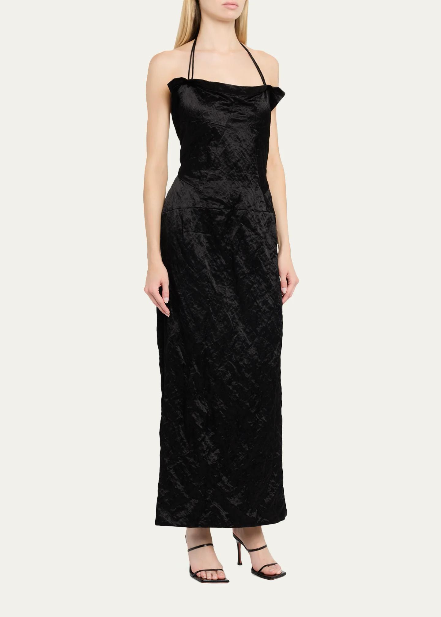 FForme Maisie Sculpted Halter Column Dress - Bergdorf Goodman