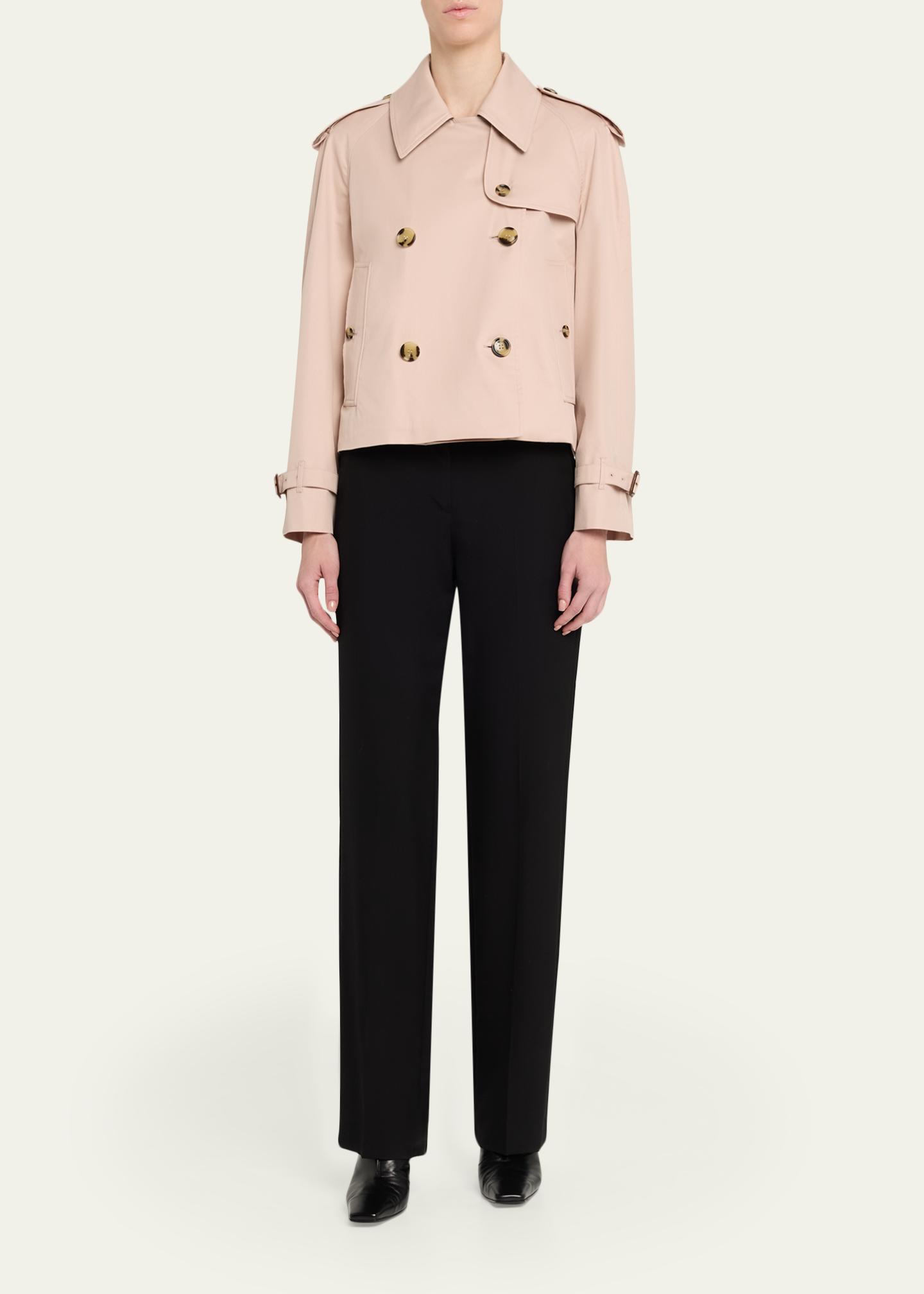 Burberry Haltye Cropped Gabardine Trench Jacket - Bergdorf Goodman