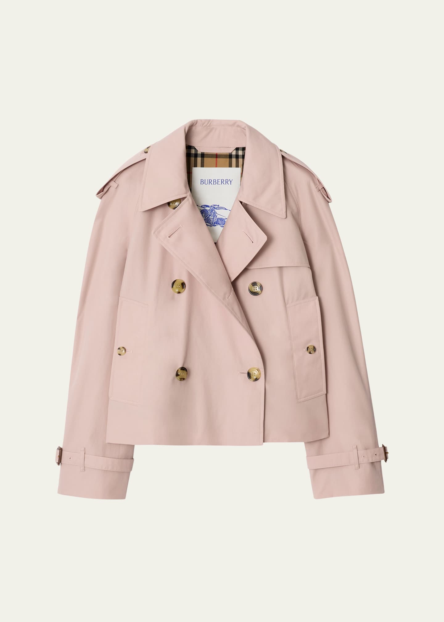 Burberry Haltye Cropped Gabardine Trench Jacket - Bergdorf Goodman