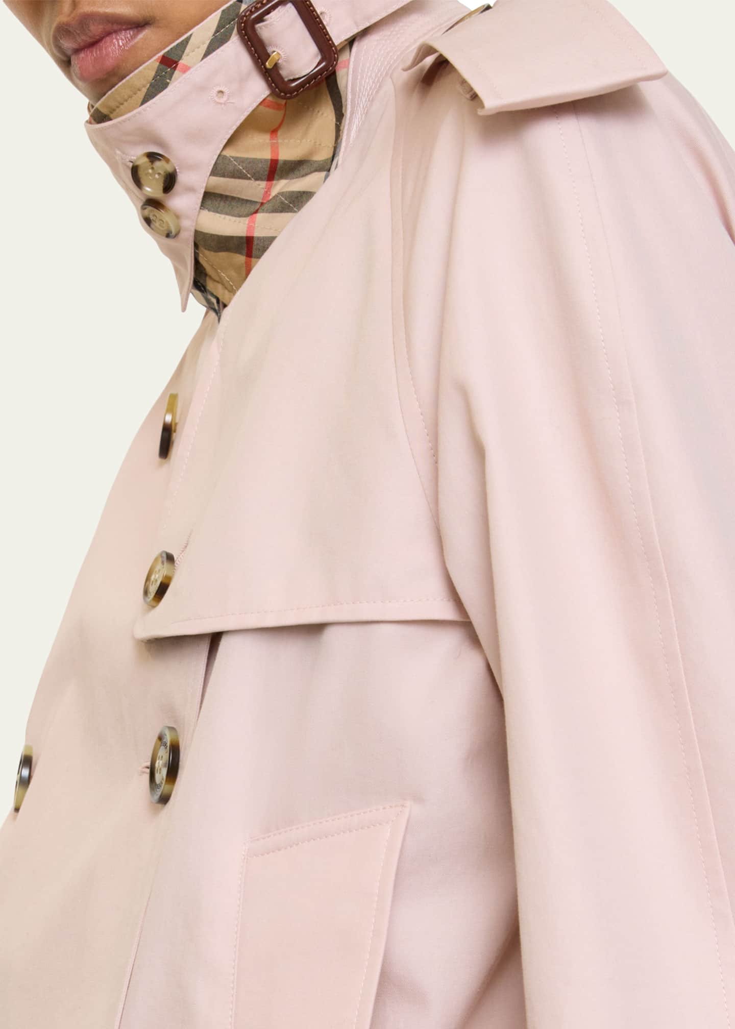 Burberry Haltye Cropped Gabardine Trench Jacket - Bergdorf Goodman