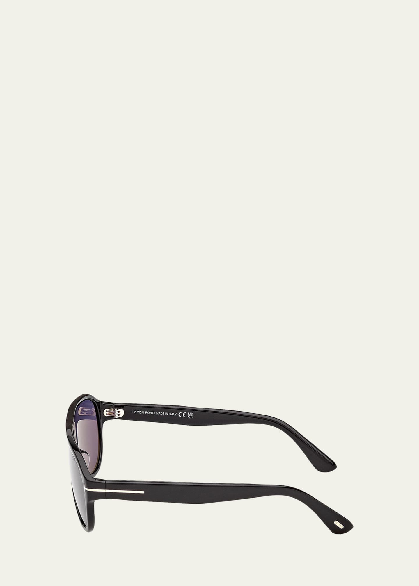 TOM FORD Men's Samuele 02 61mm Acetate Aviator Sunglasses