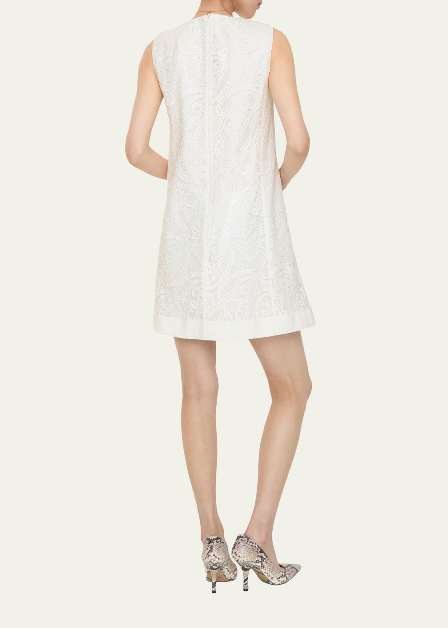 burberry white lace dress Burberry Paisley Lace Shift Dress , Size: 08
