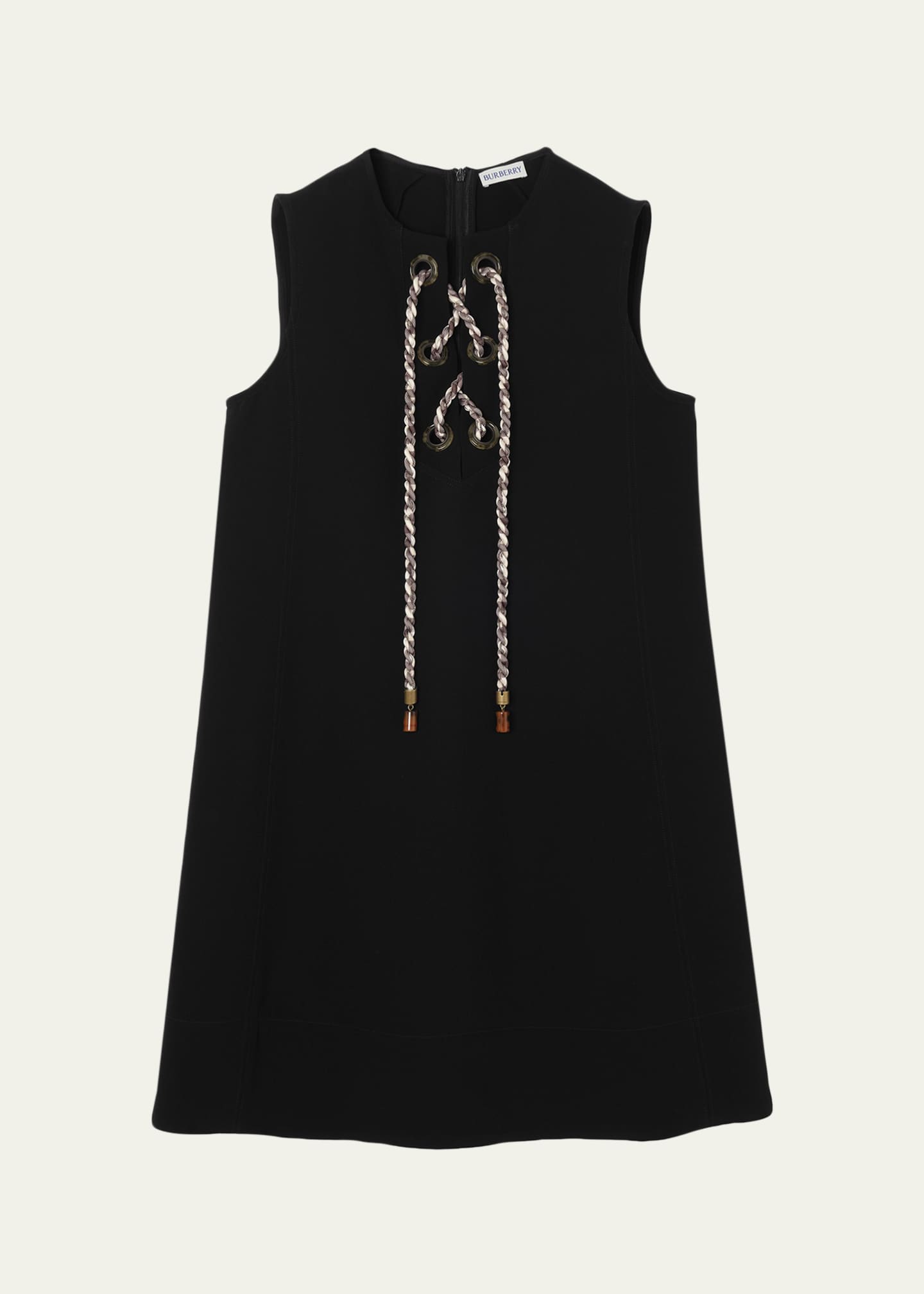 burberry black lace dress Burberry Lace Panel Print Slip Dress In Black