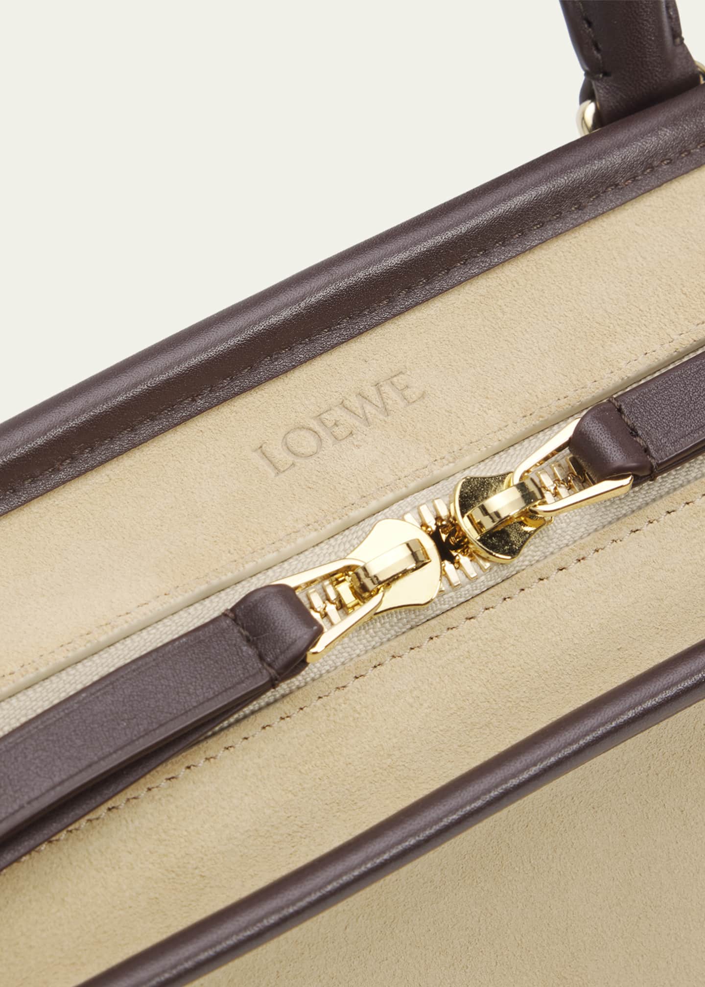 Loewe Amazona 180 Top-Handle Bag in Suede & Leather - Bergdorf Goodman