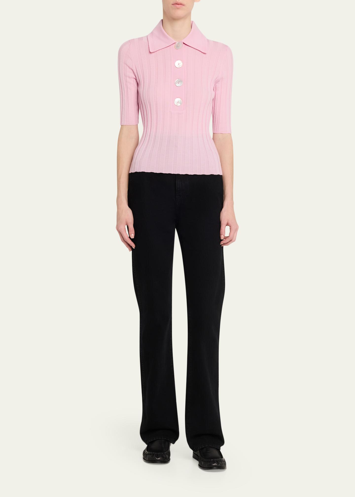 NACKIYE Sugarman Short Sleeve Knit Polo - Bergdorf Goodman