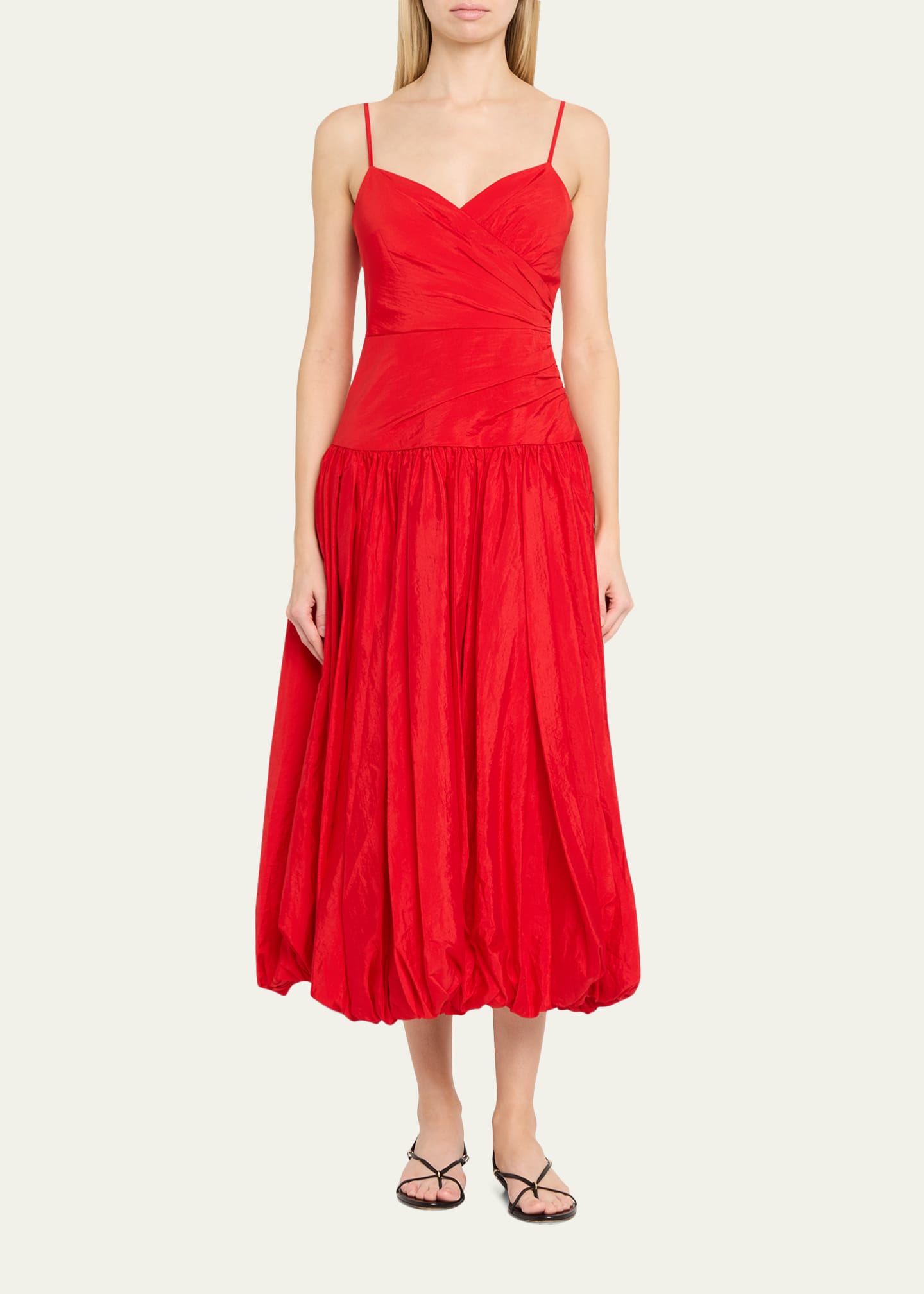 Cinq  Sept Women's Fia Bubble Hem Midi-Dress - Goji Berry - Size 00