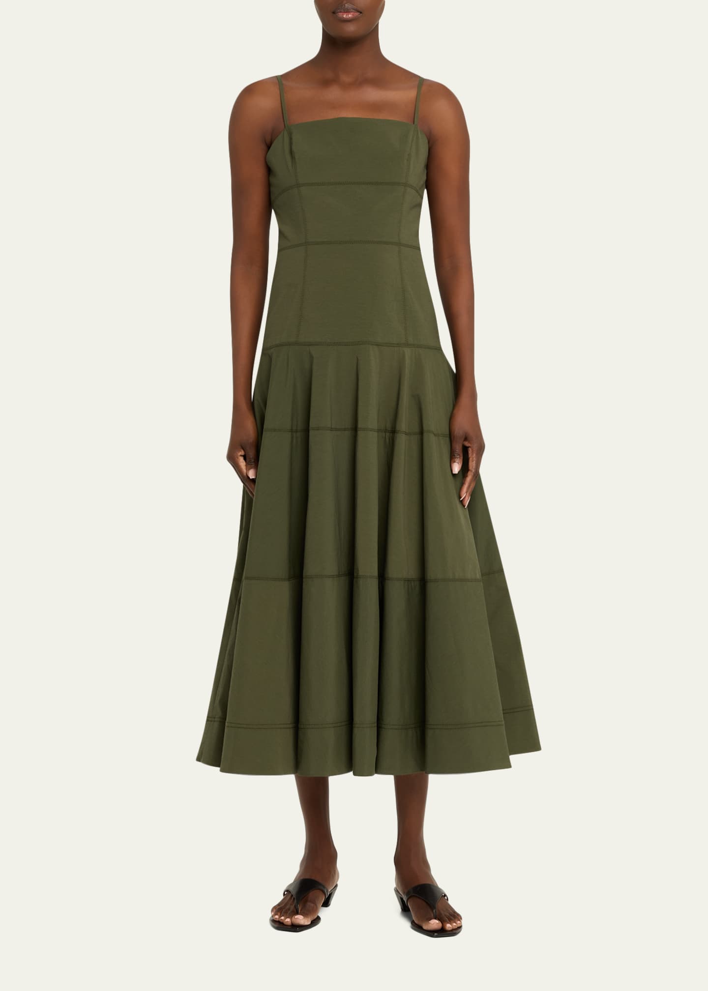 Veronica Beard Ilona Midi Dress | Army | Size 12