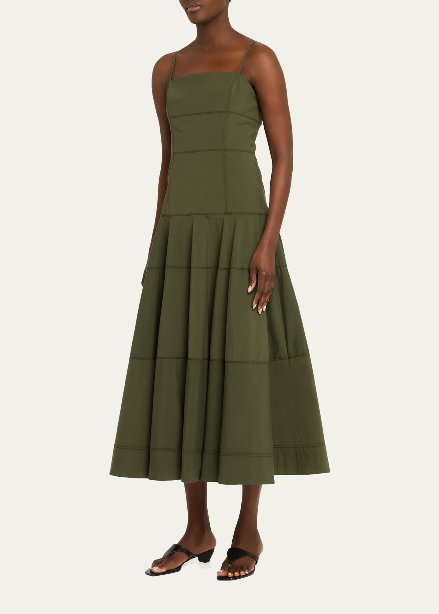 ilona midi dress Veronica Beard Women's Ilona Midi Dress - Green - Size 14