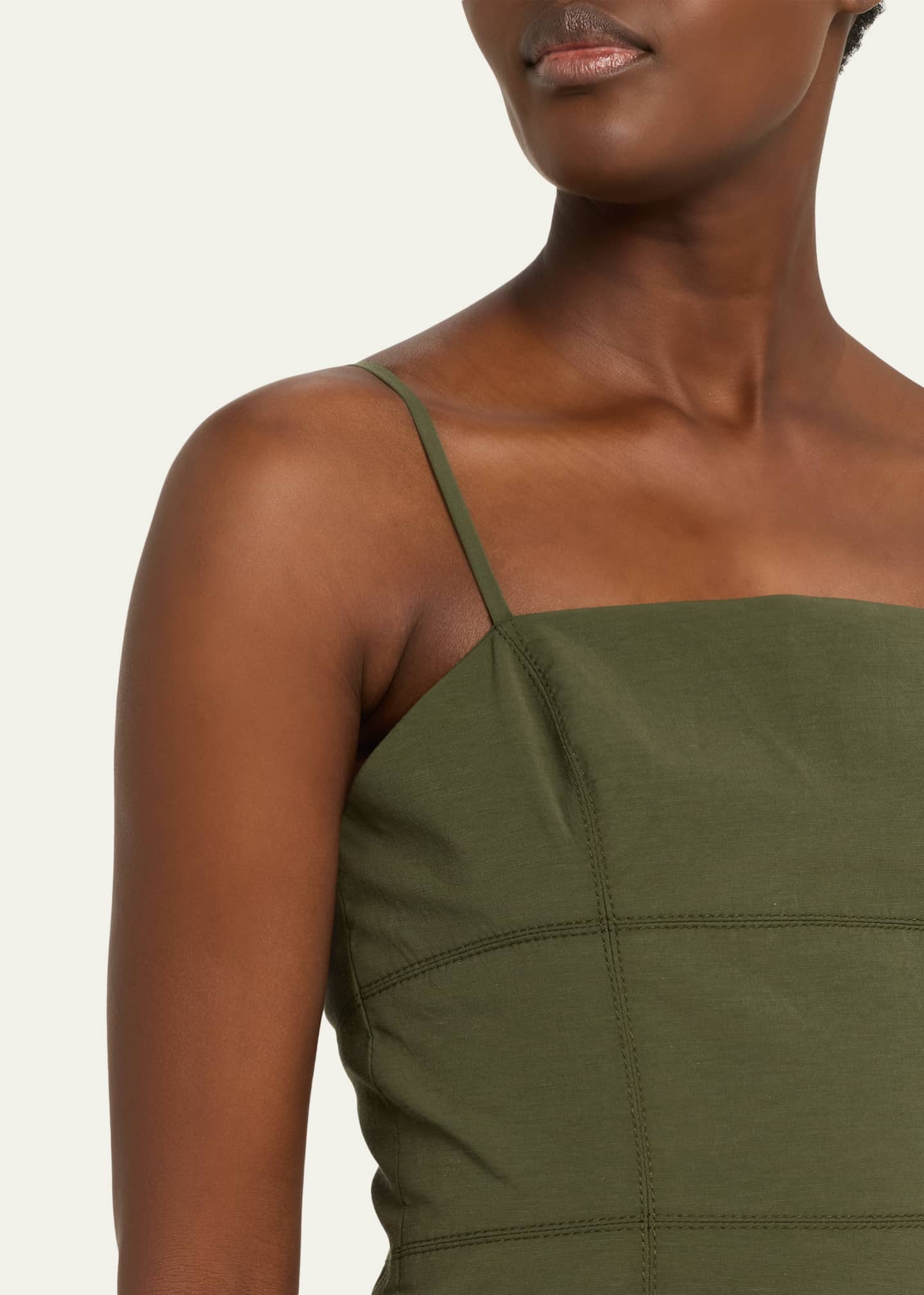 Veronica Beard Ilona Tiered Faille Midi Dress - Bergdorf Goodman