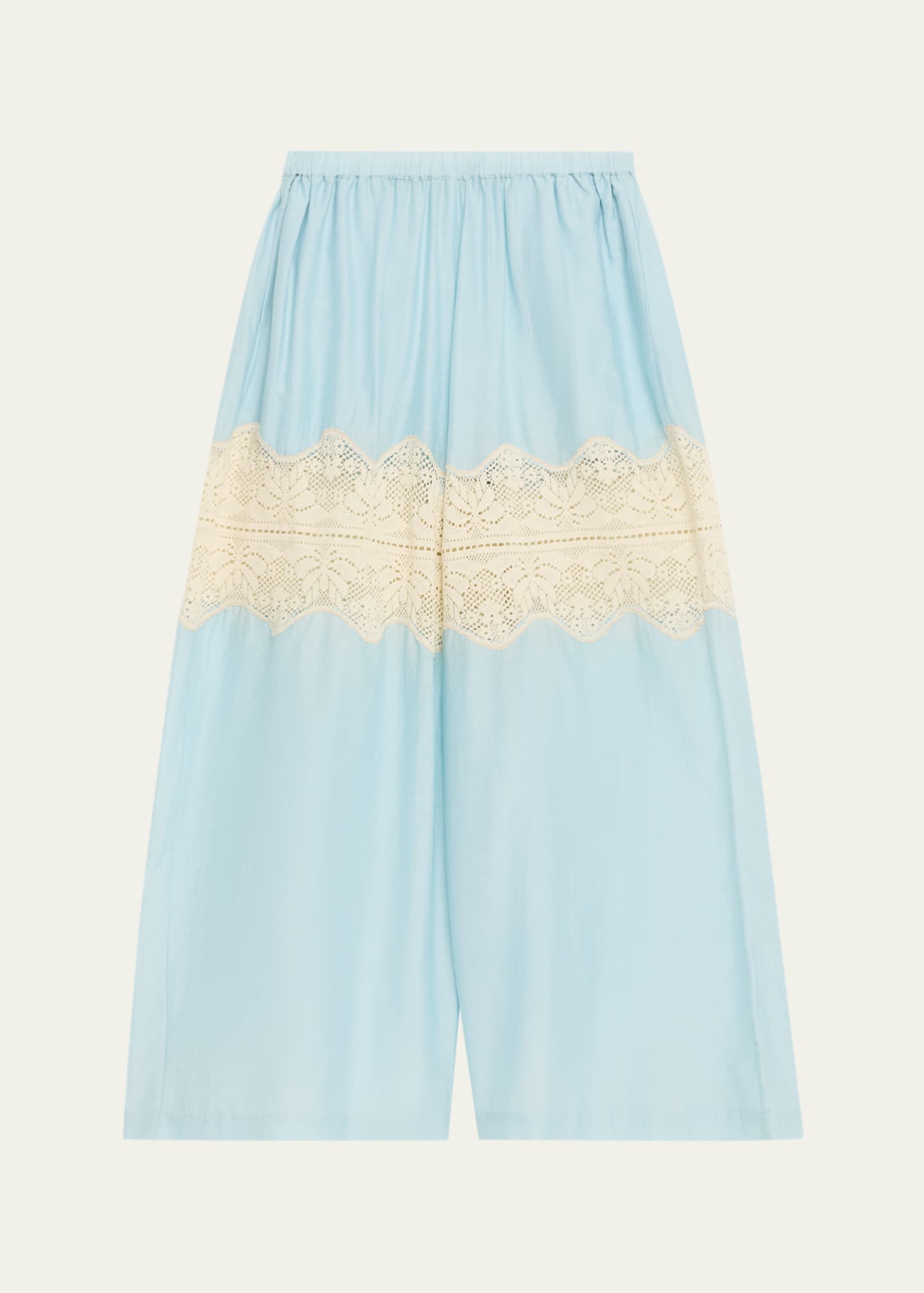 Alix of Bohemia Margie Wide-Leg Lace Panel Pants - Bergdorf Goodman