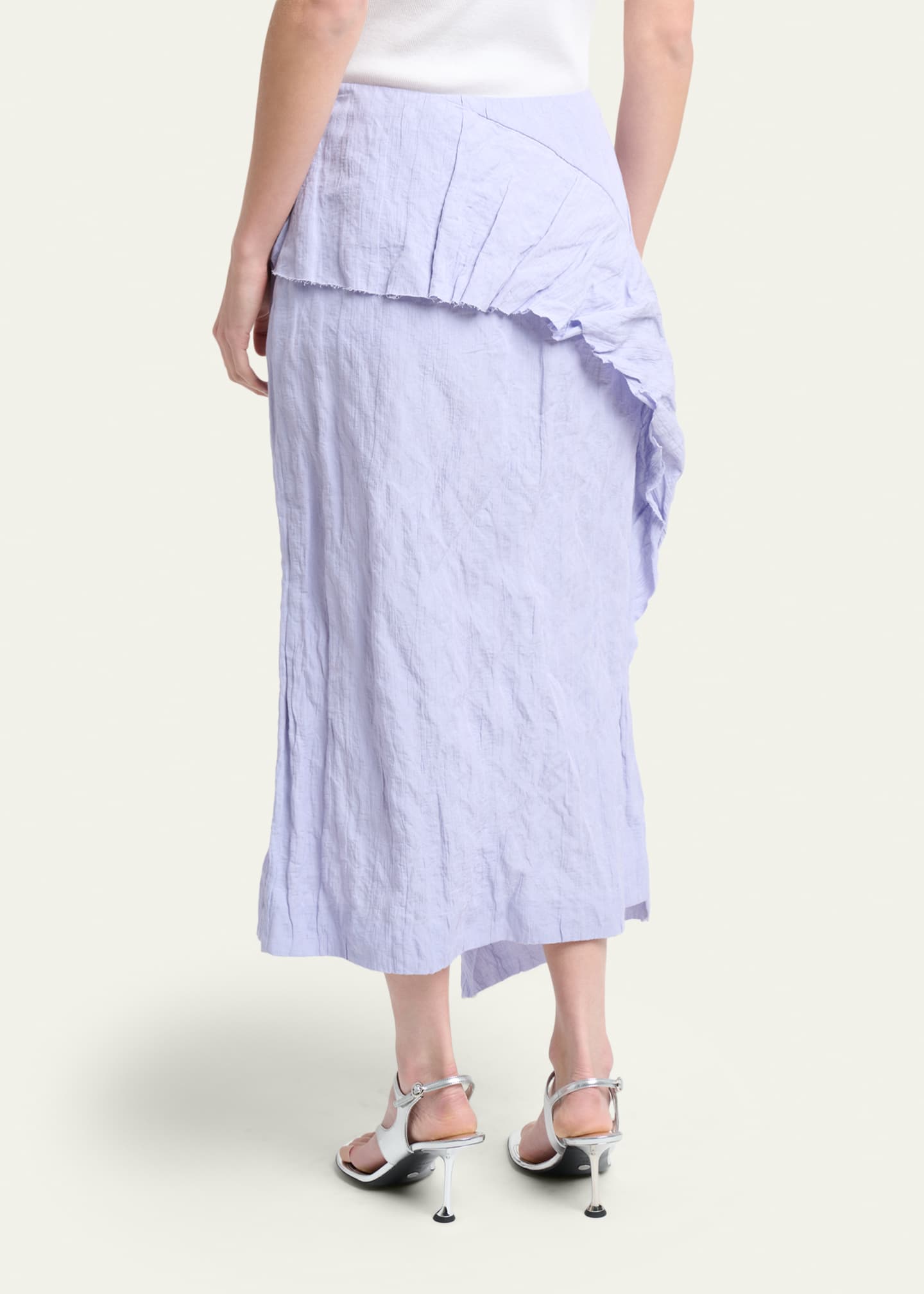 Proenza Schouler Hansly Textured Cotton Skirt - Bergdorf Goodman