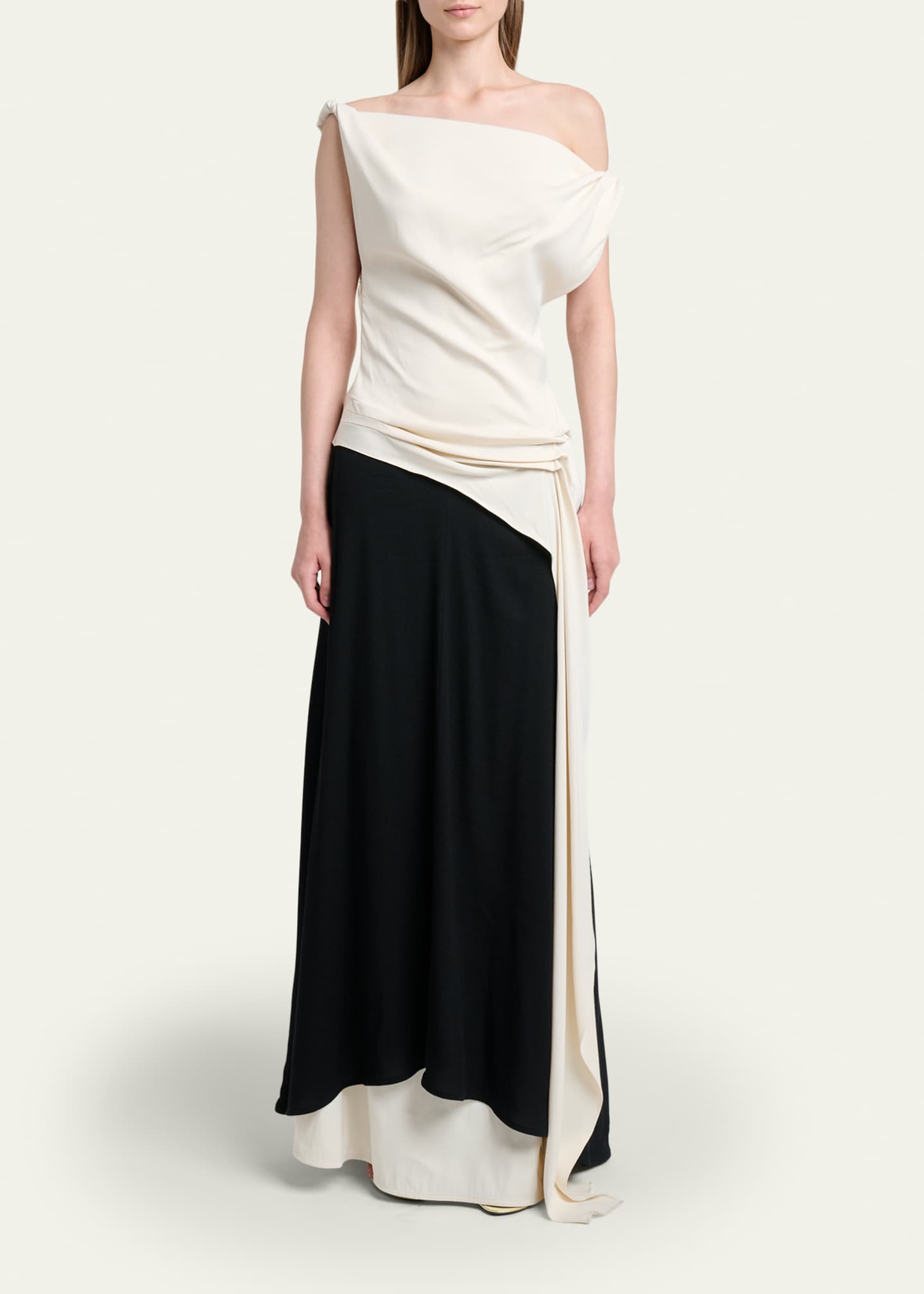 proenza schouler silk dress Proenza Schouler Wilma Double Printed Silk Dress