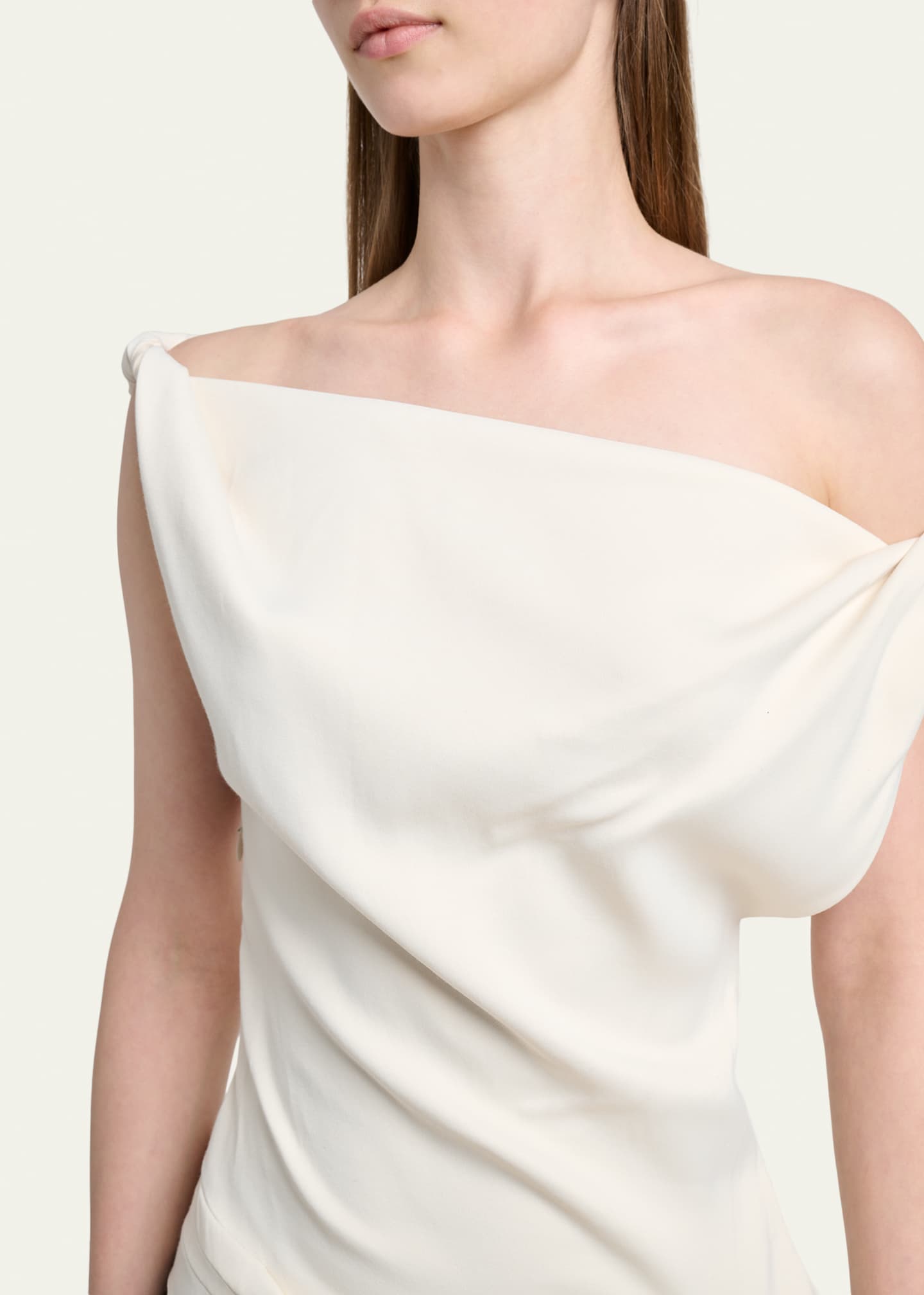 proenza schouler off the shoulder dress Proenza Schouler Daliah Two-Tone Maxi Dress