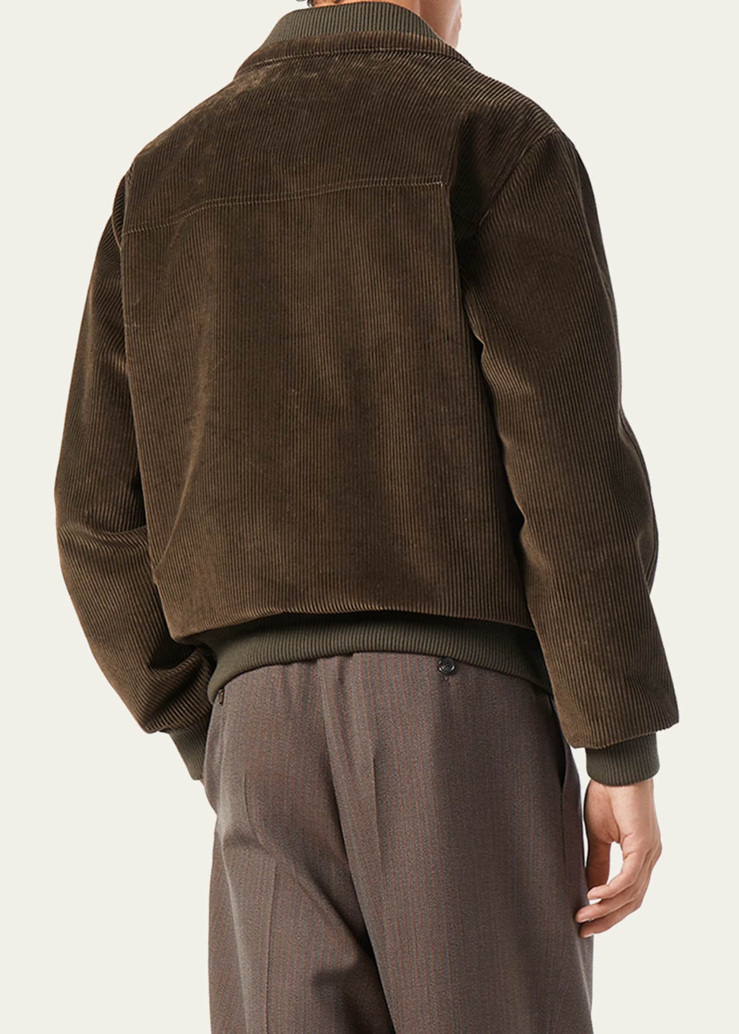 Loro Piana Men's Maremma Corduroy Bomber Jacket - Bergdorf Goodman