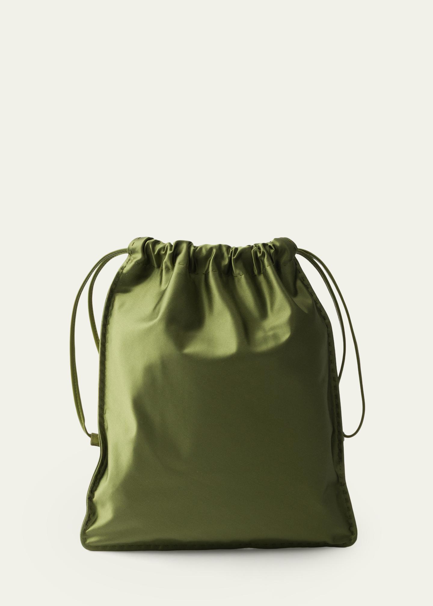 Prada Wish Silk Duchesse Drawstring Pouch Bag - Bergdorf Goodman