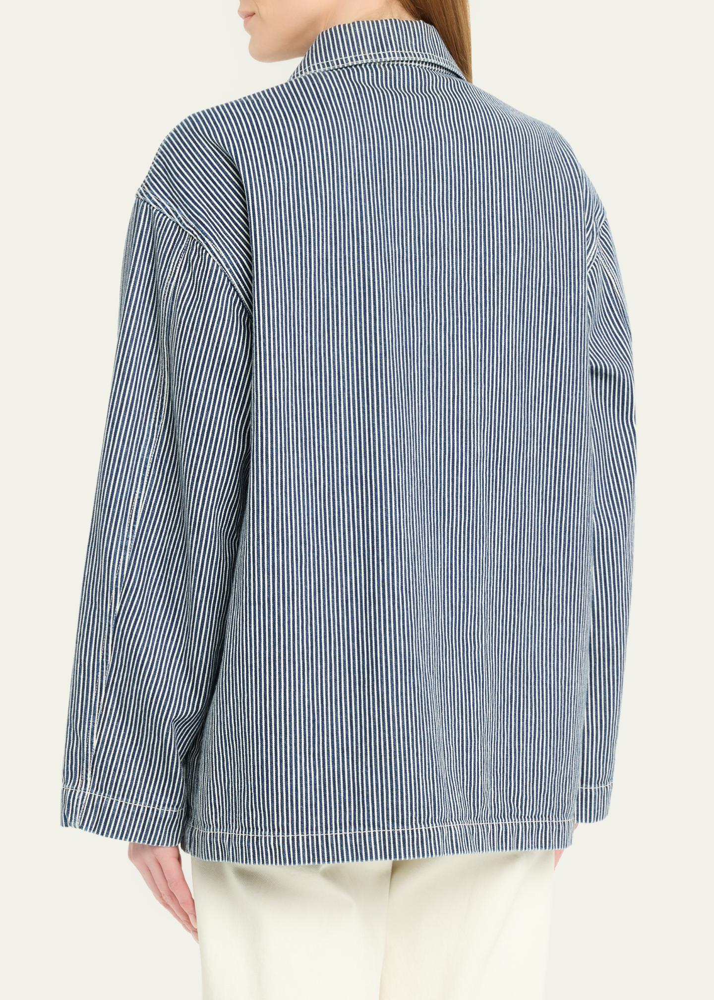 Nili Lotan Franklin Striped Chore Coat - Bergdorf Goodman