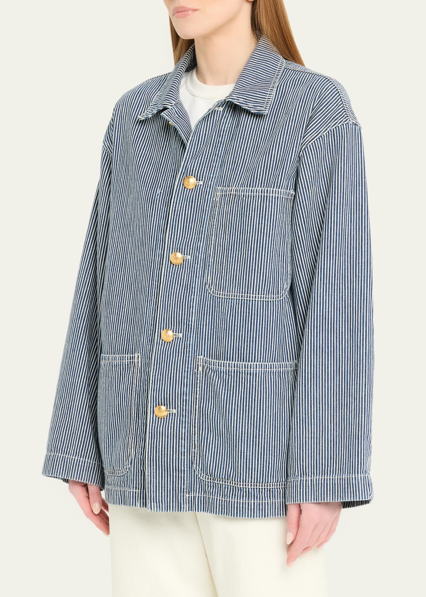 Nili Lotan Franklin Striped Chore Coat - Bergdorf Goodman