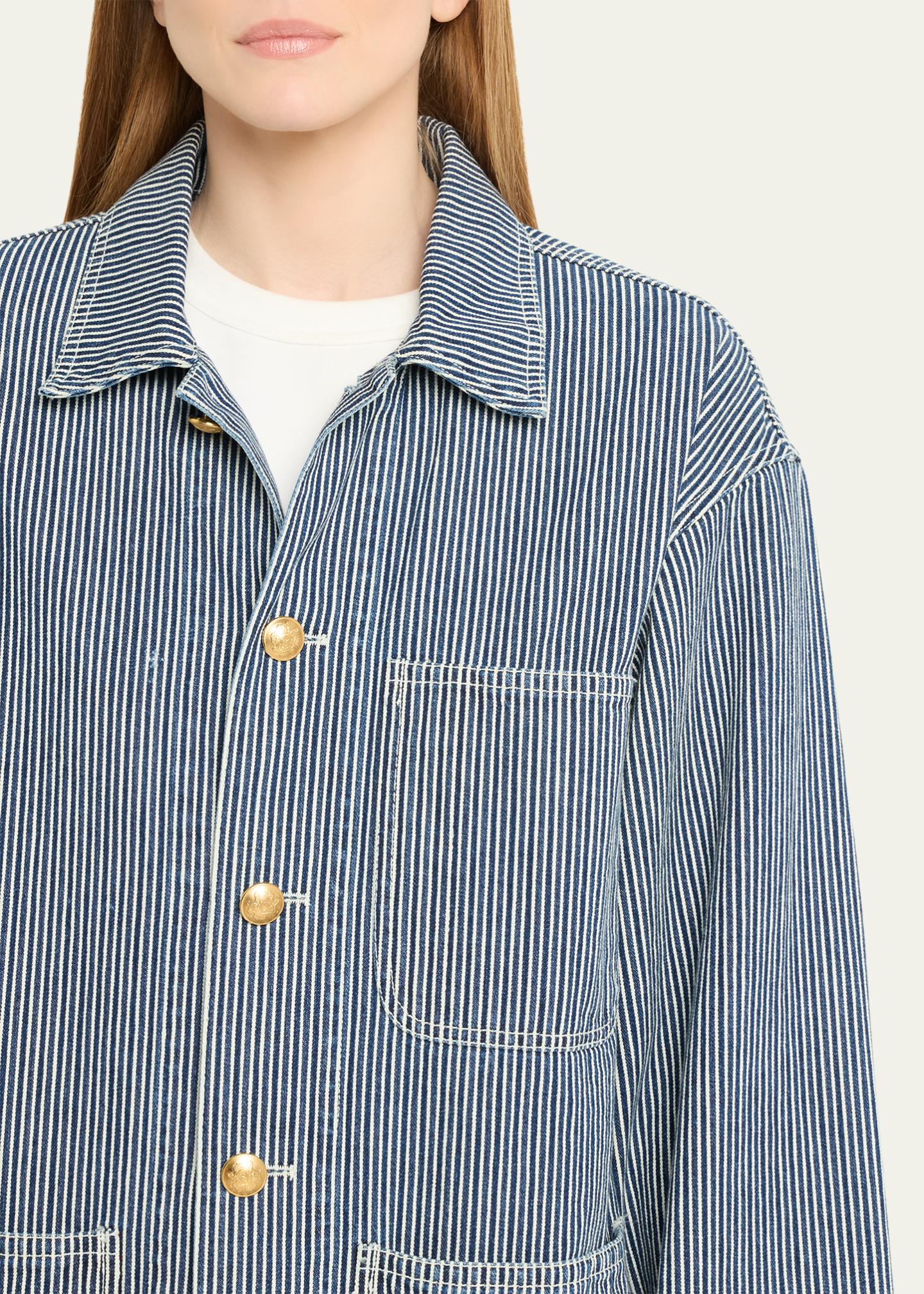 Nili Lotan Franklin Striped Chore Coat - Bergdorf Goodman