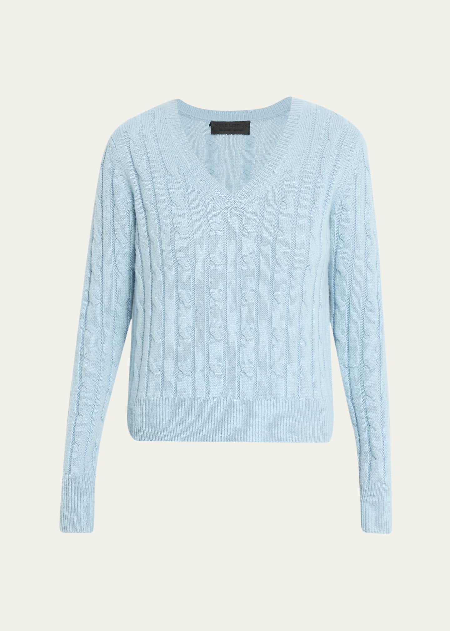 Nili Lotan Camelia Cable-Knit Cashmere Sweater - Bergdorf Goodman