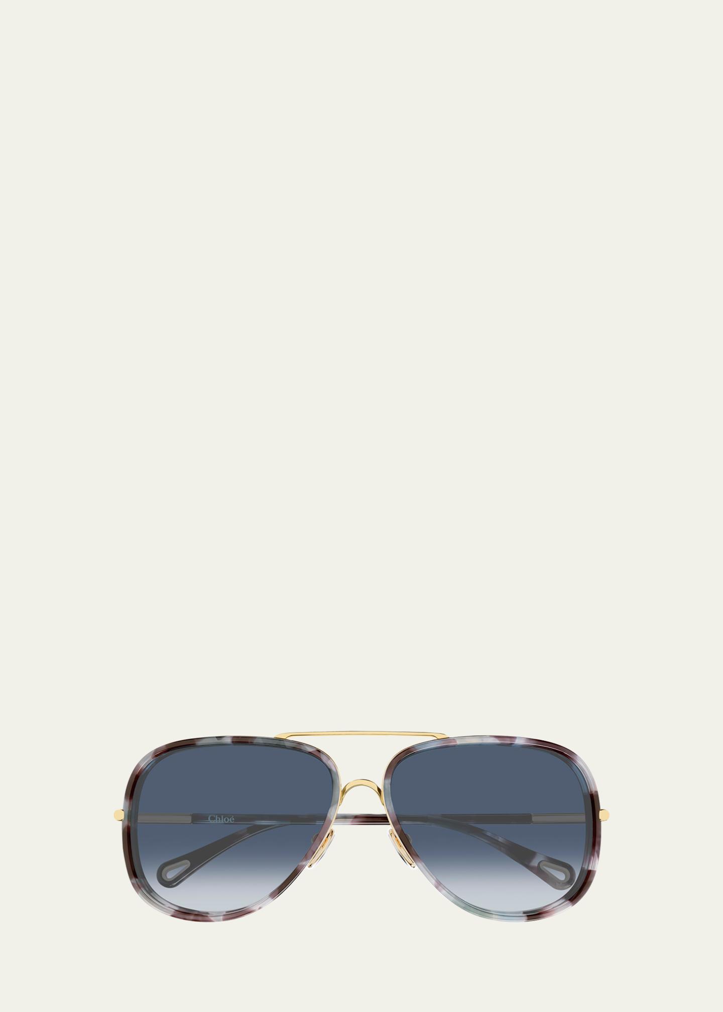CHLOE GRADIENT SUNGLASSES Chloe Aly Sunglasses – Vermillion main image 4