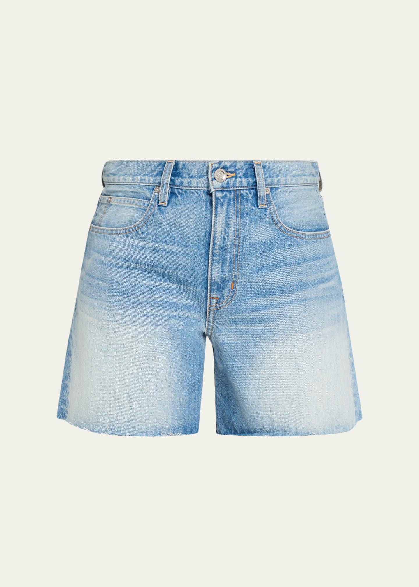 SLVRLAKE Sienna Cut-Off Denim Shorts - Bergdorf Goodman