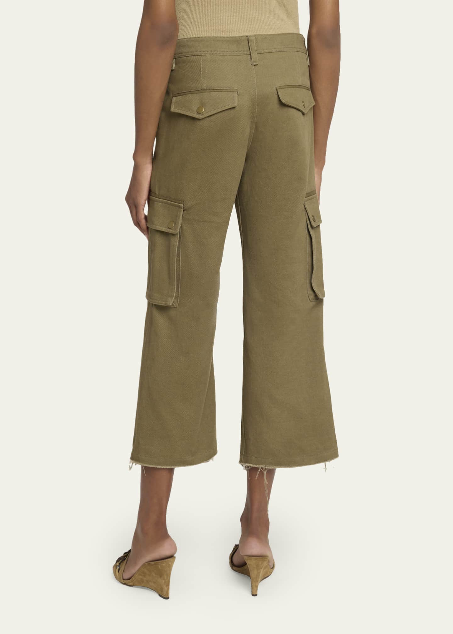 Isabel Marant Josine Kickflare Crop Cargo Pants - Bergdorf Goodman