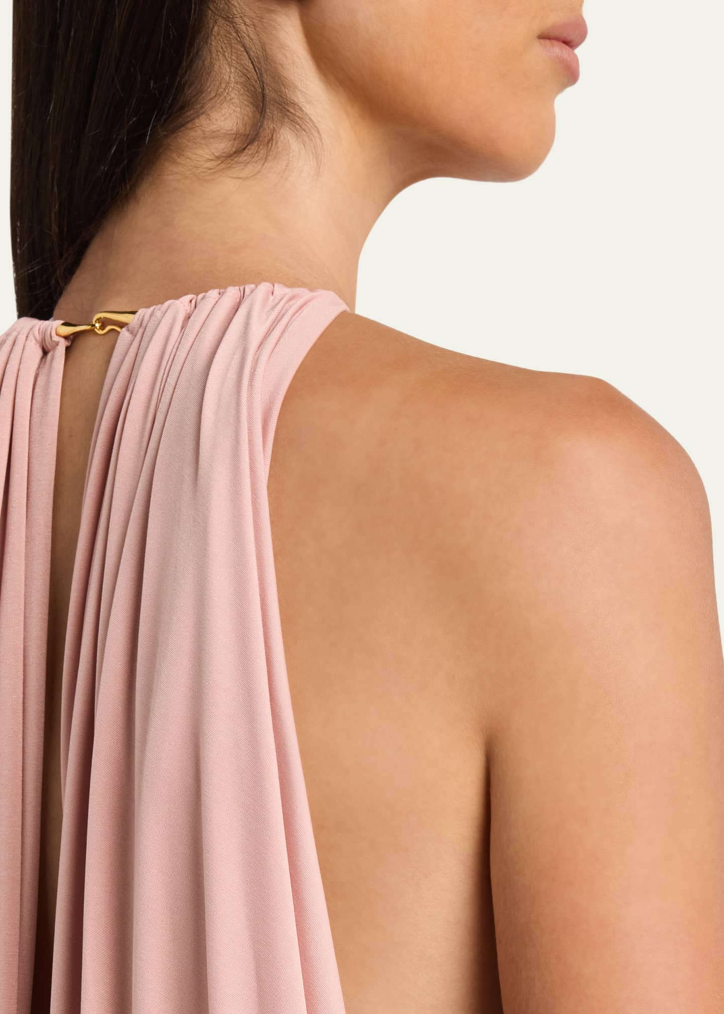 Ronny Kobo Rhodes Draped Jersey Halter Maxi Dress - Bergdorf Goodman