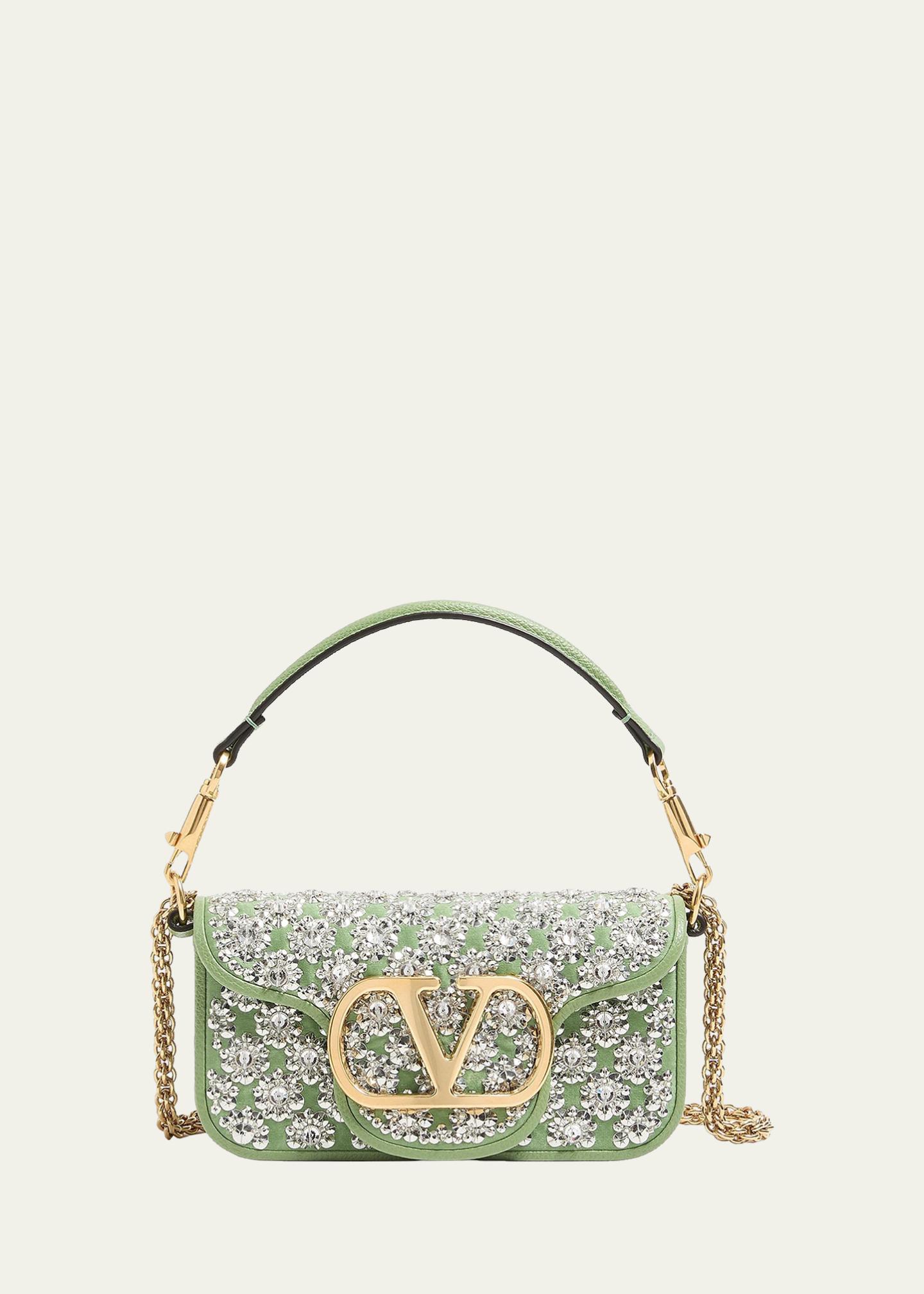 Valentino Garavani Locò Small Embroidered Shoulder Bag - Bergdorf Goodman
