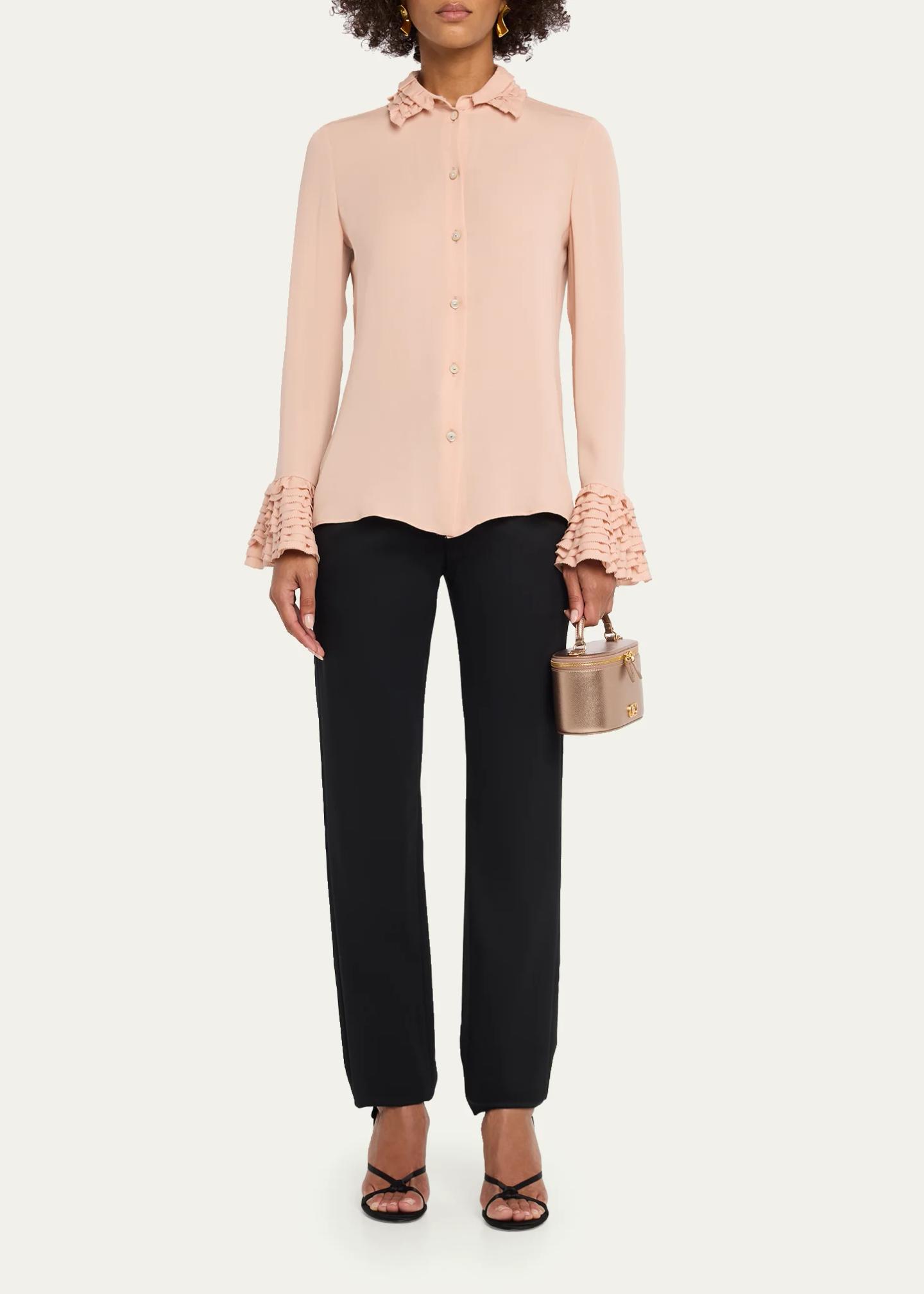 Valentino Garavani Metallic Leather Vanity Case - Bergdorf Goodman