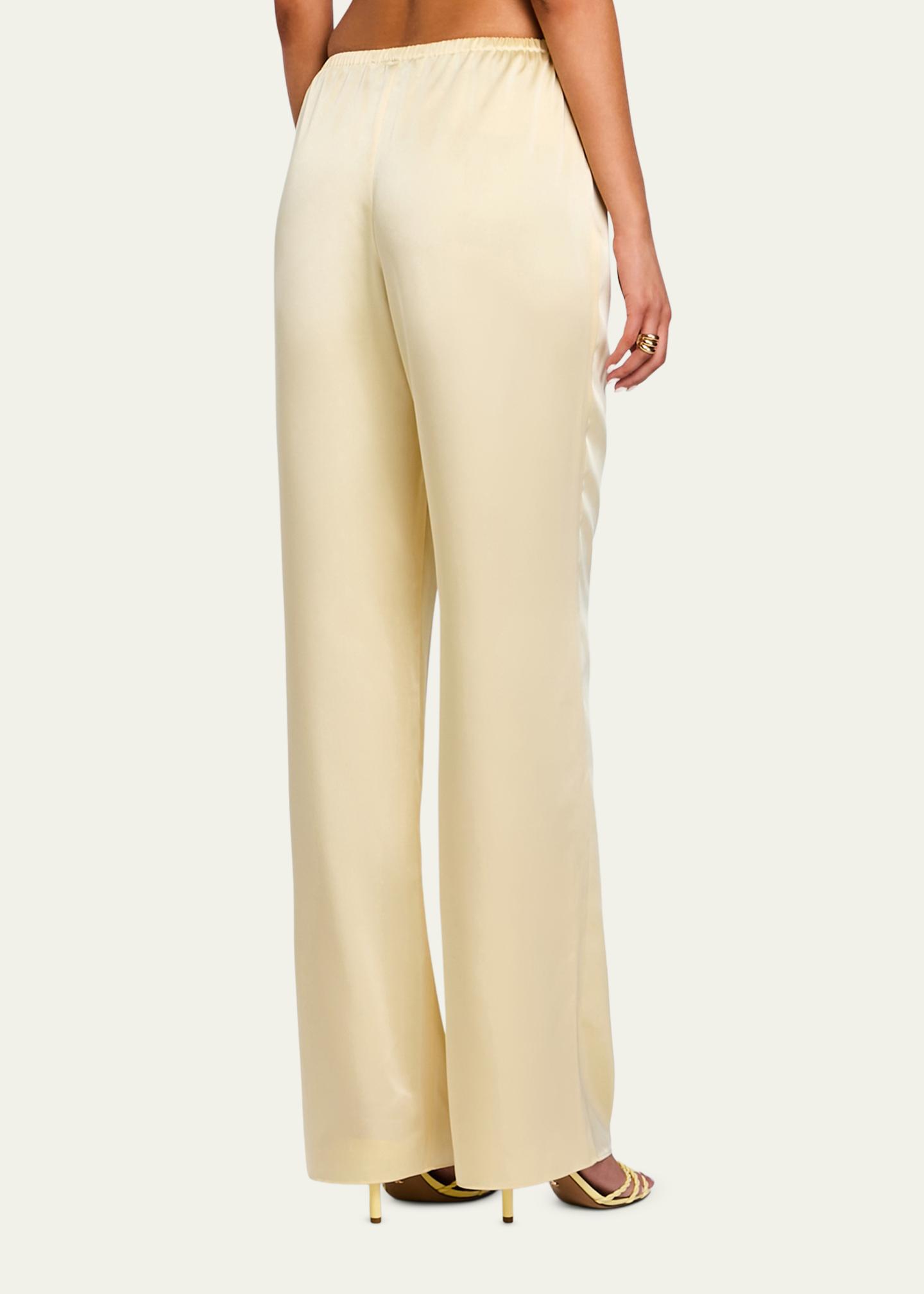 SEROYA Lillian Satin Pants - Bergdorf Goodman