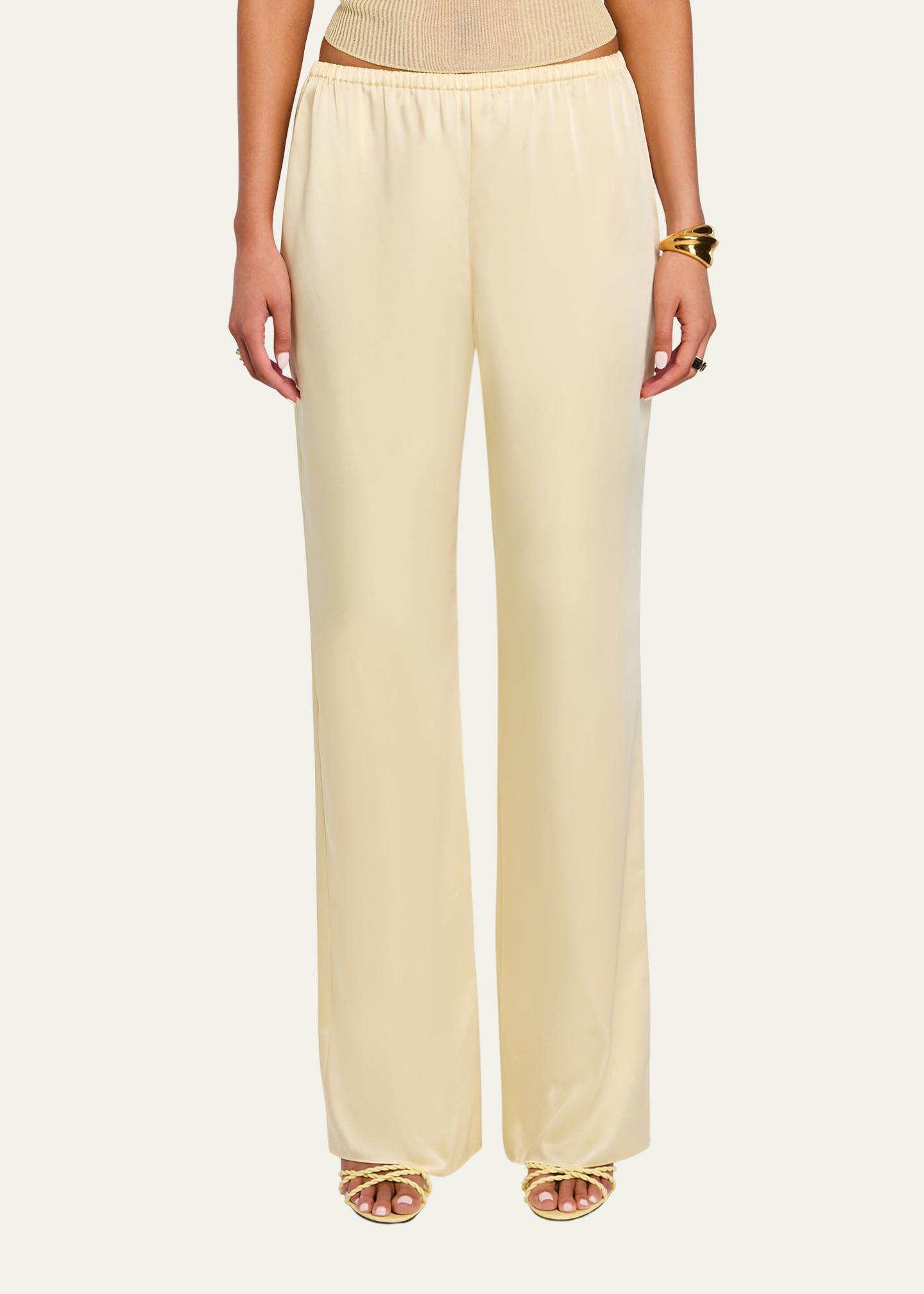 SEROYA Lillian Satin Pants - Bergdorf Goodman