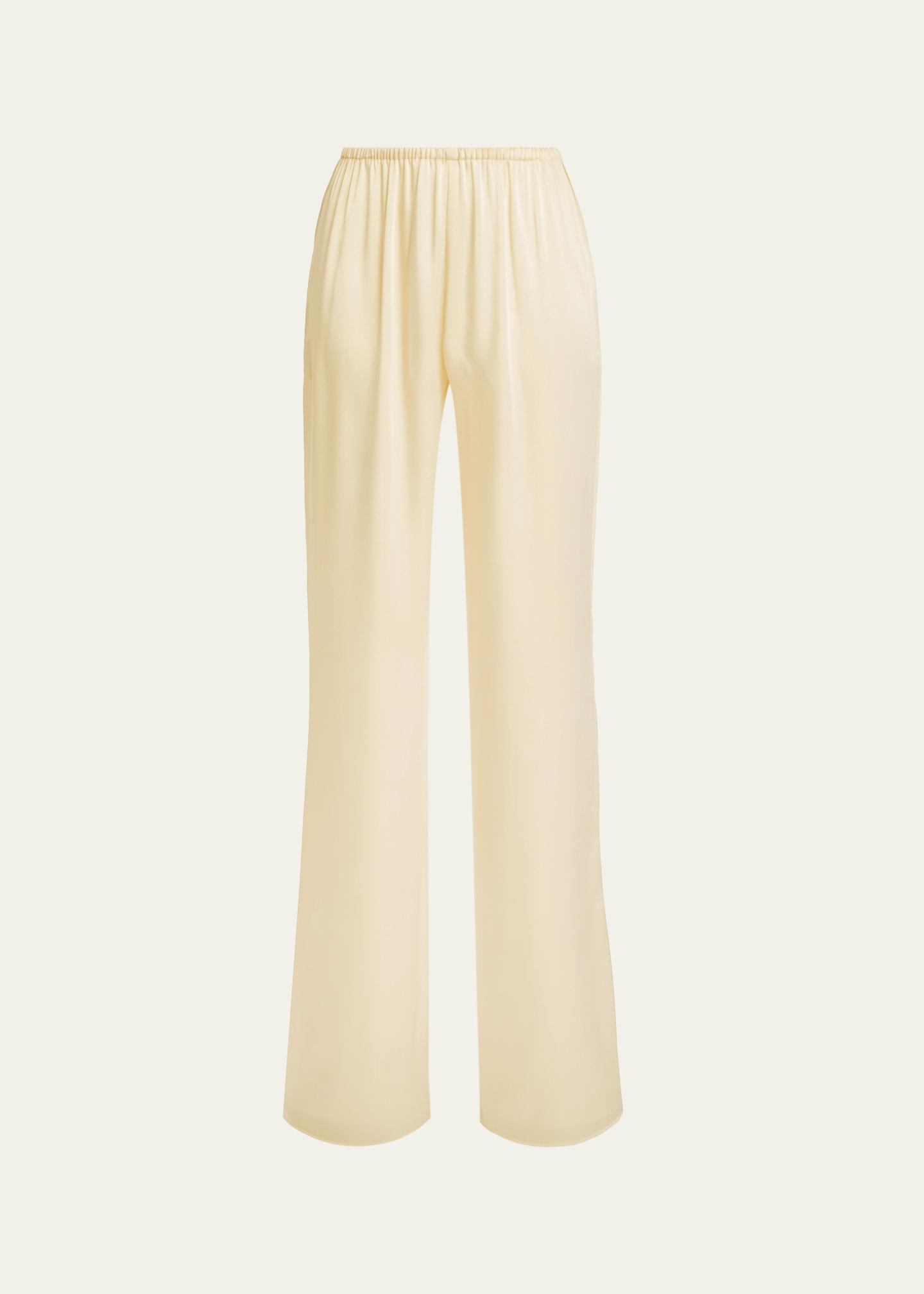 SEROYA Lillian Satin Pants - Bergdorf Goodman
