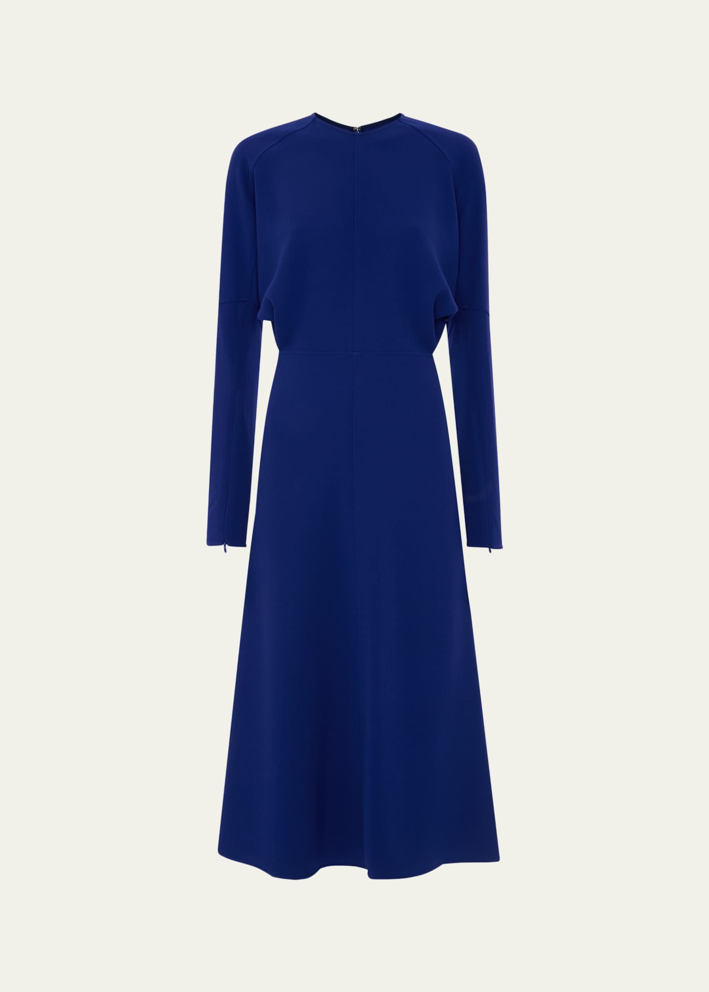 Victoria Beckham Dolman Long-Sleeve Cady Midi Dress - Bergdorf Goodman