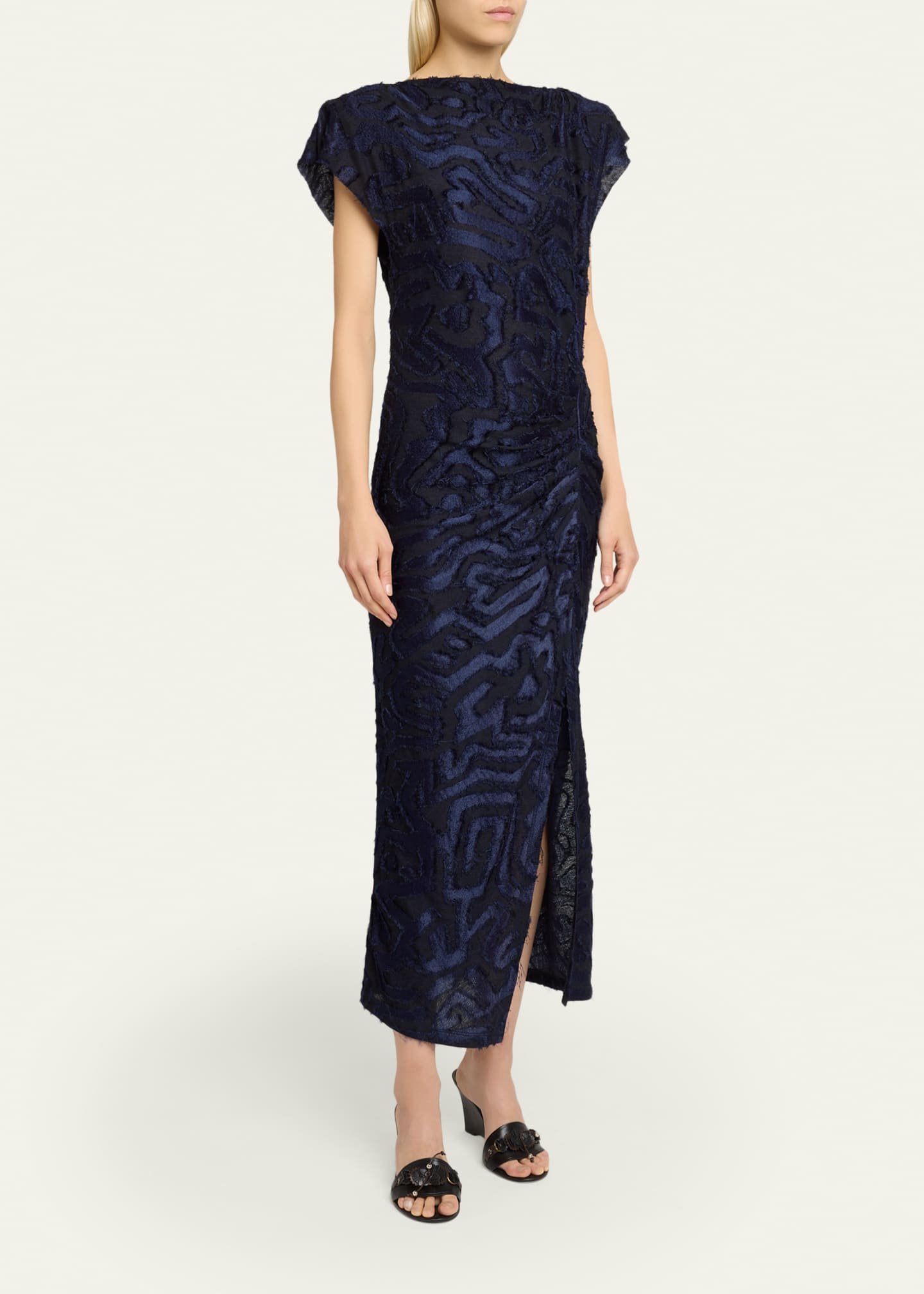 leopard print dress long sleeve Sequin One-Shoulder Leopard Mini Dress Leopard / S main image 1