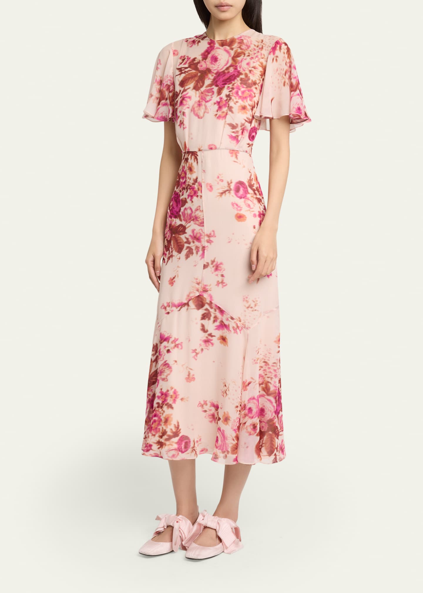 erdem dress Erdem Embellished Off-the-shoulder Silk-chiffon Gown - Women - Pink Dresses
