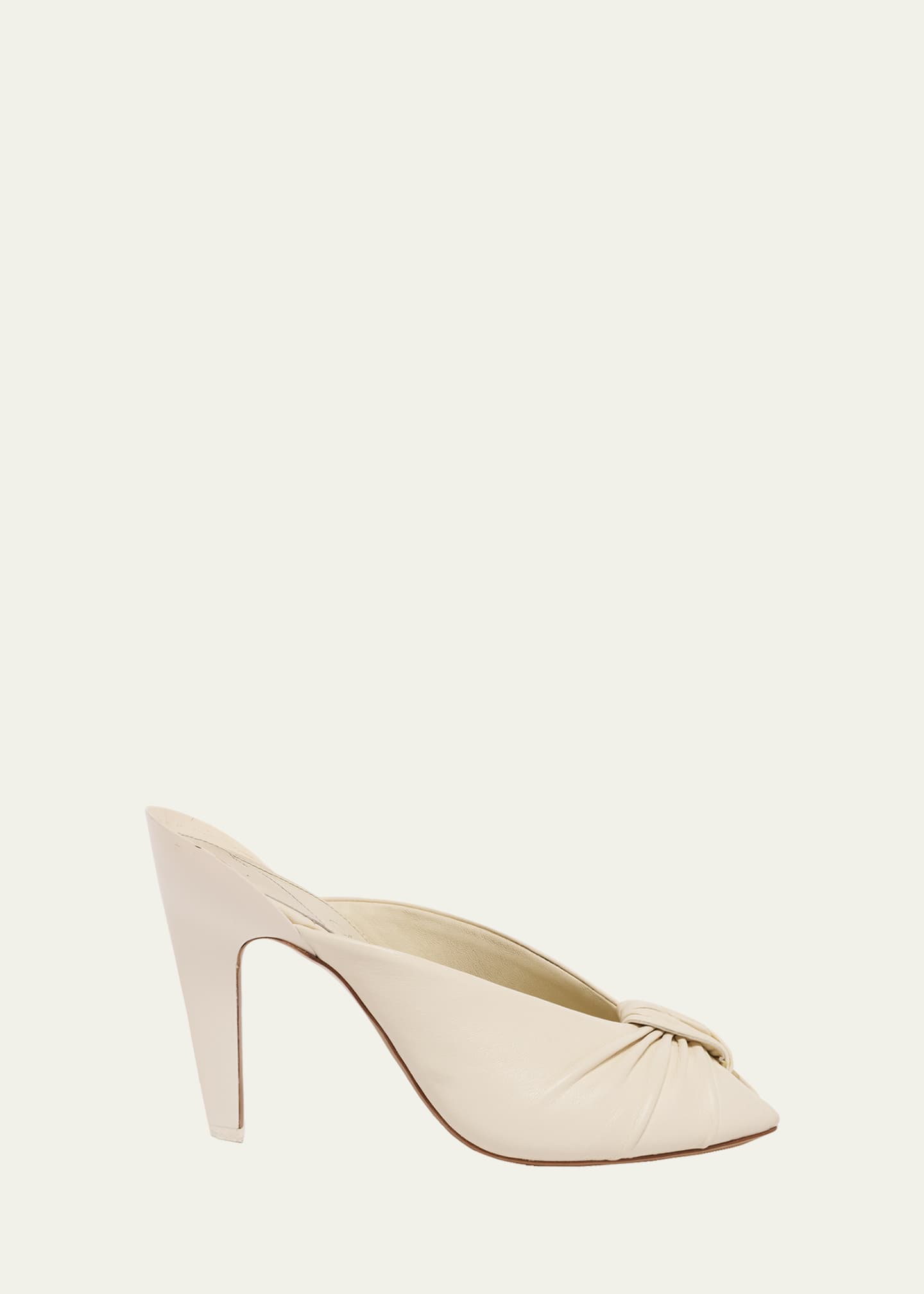 Chloe 95mm Suzie Knotted Leather Mules - Bergdorf Goodman