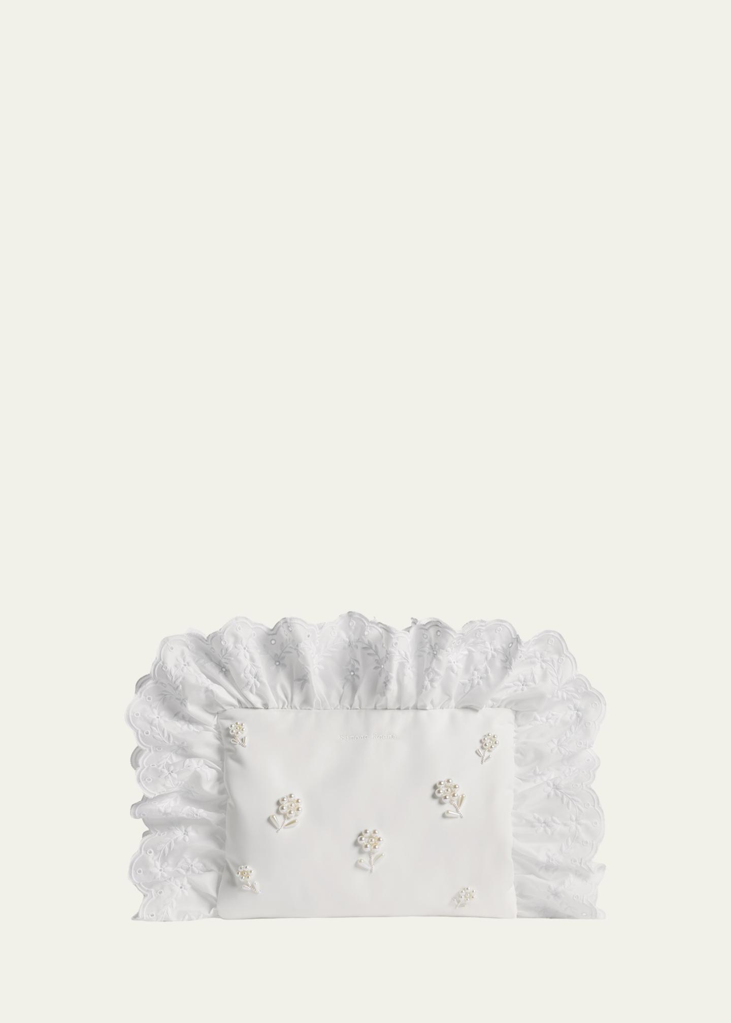 Simone Rocha Beaded Ruffle-Trim Pillowcase Clutch Bag - Bergdorf Goodman