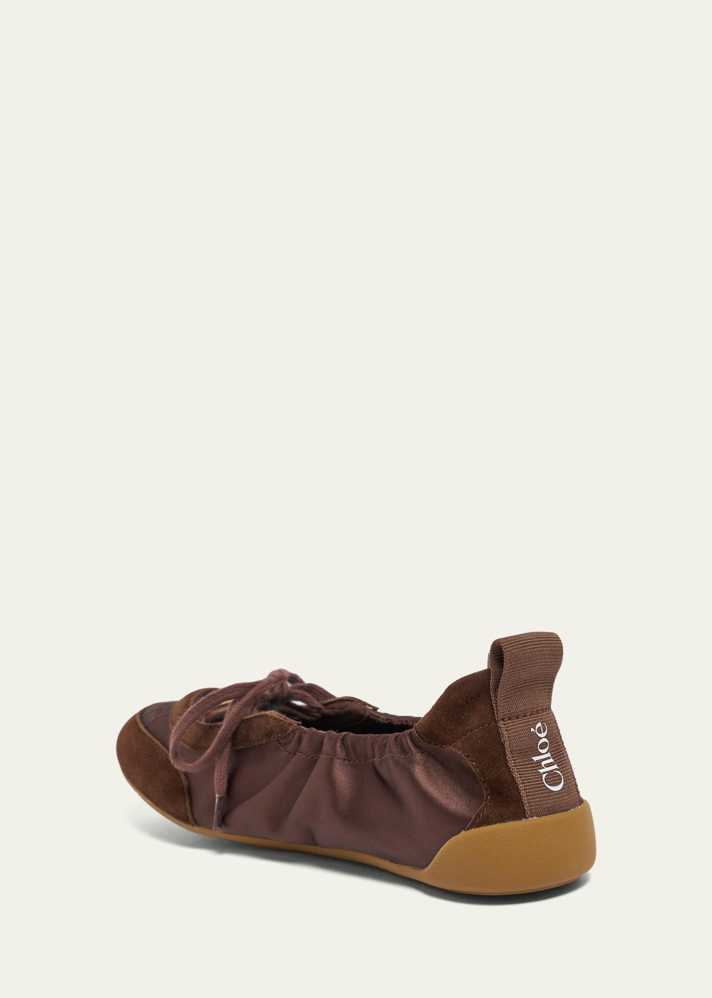 Chloe gabes フラットシューズ　35 Chloe Kick Lace-Up Ballerina Flats - Bergdorf Goodman