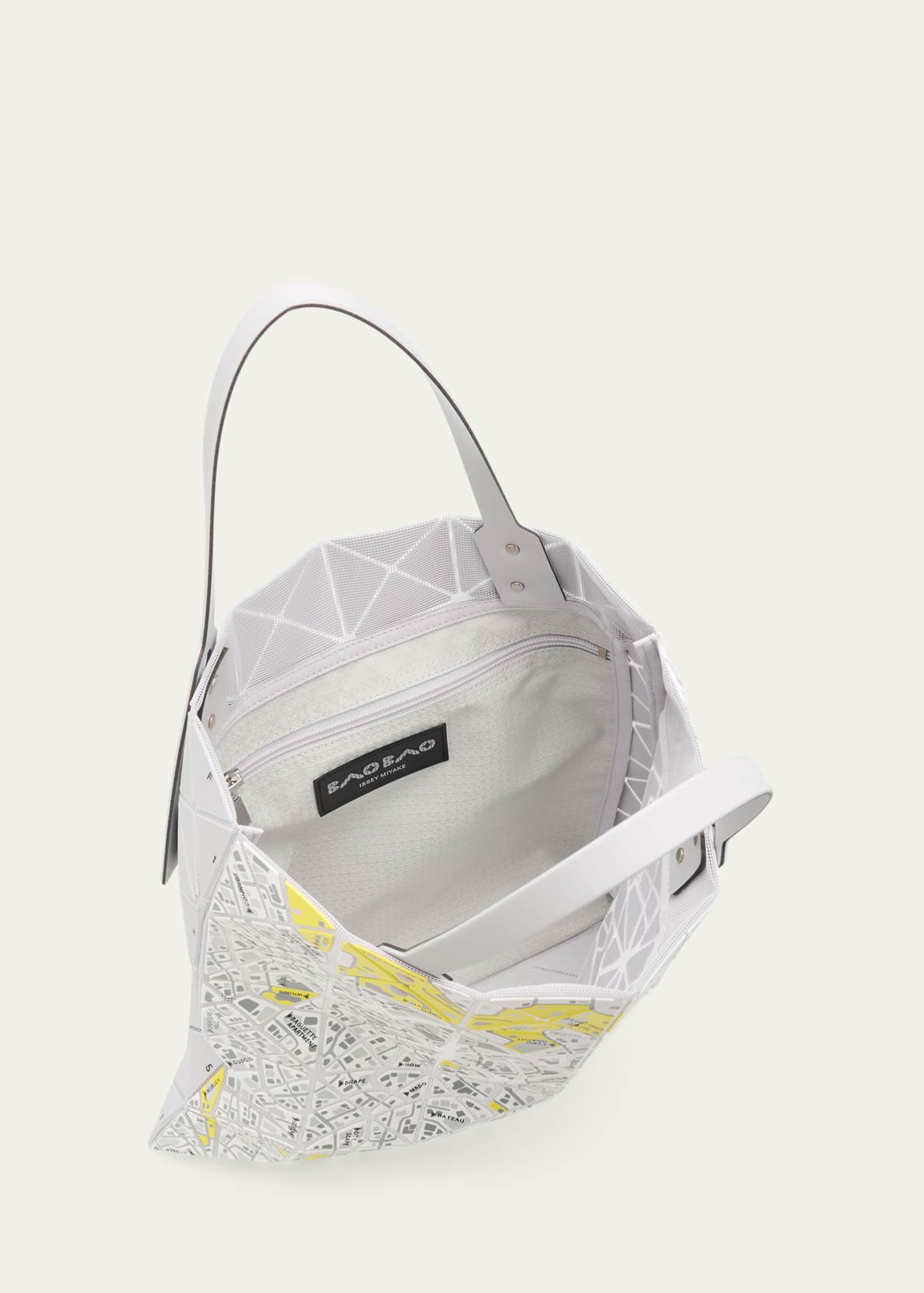 BAO BAO ISSEY MIYAKE Geometric Printed Map Tote Bag - Bergdorf Goodman