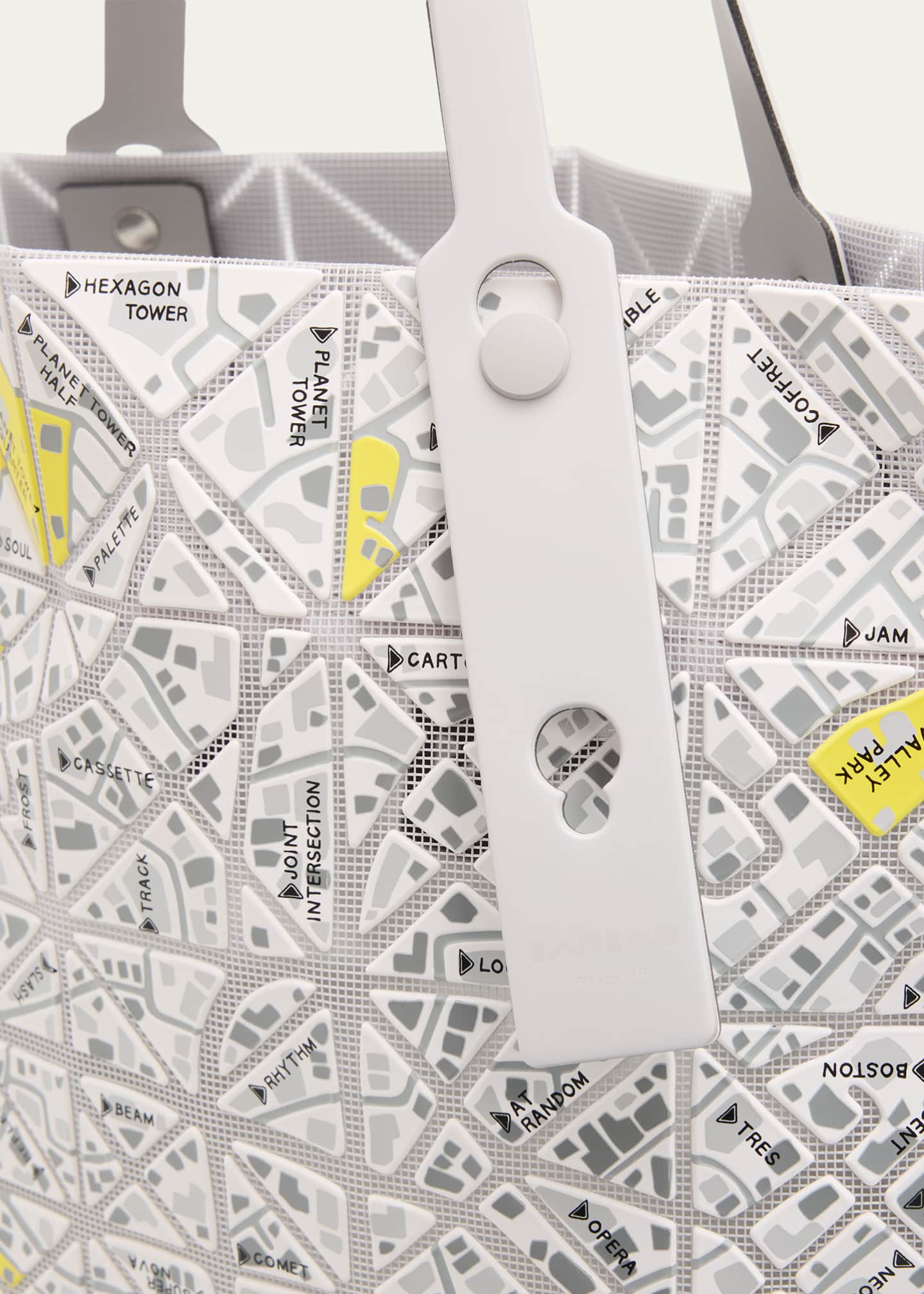 BAO BAO ISSEY MIYAKE Geometric Printed Map Tote Bag - Bergdorf Goodman