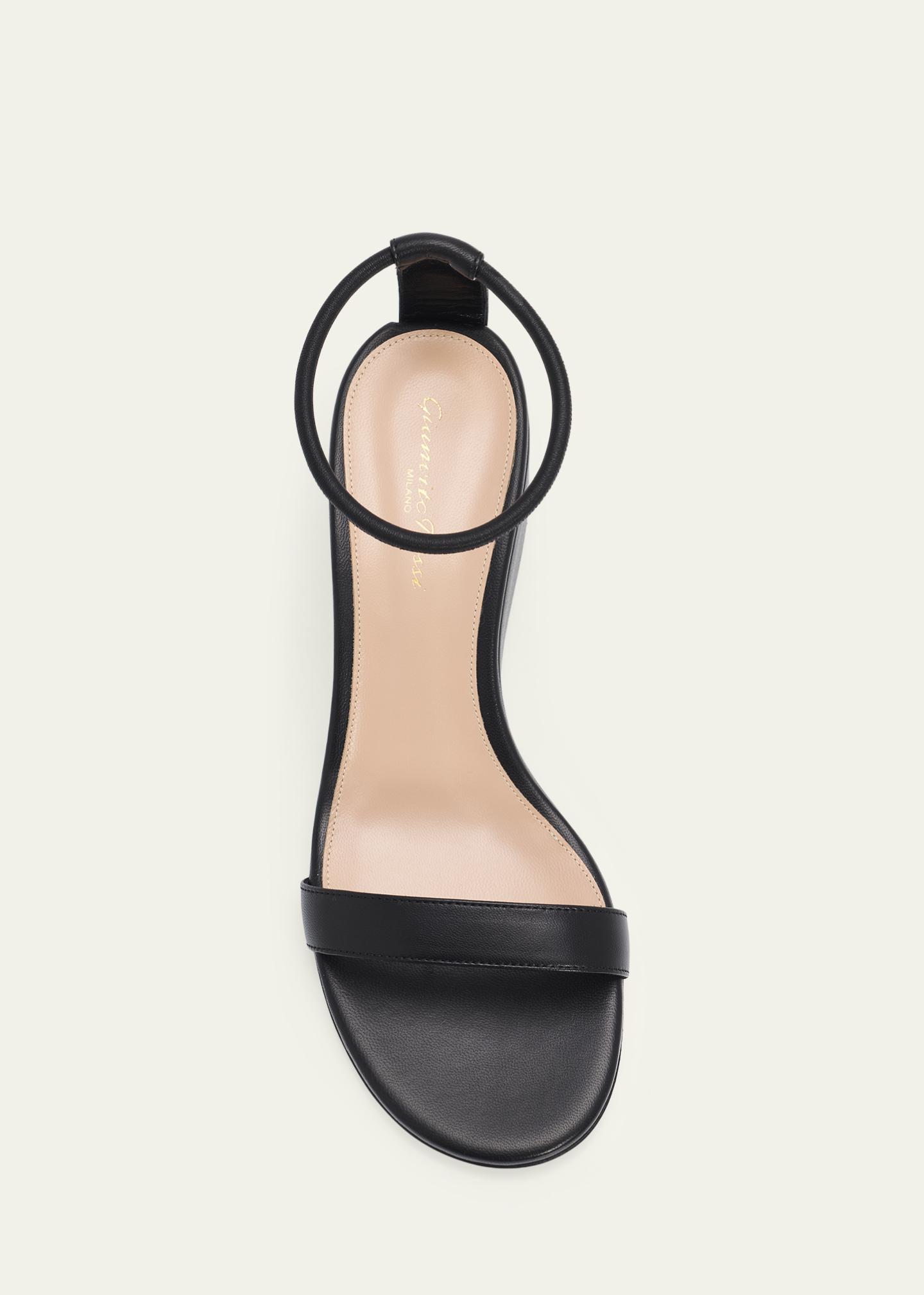 Gianvito Rossi 45mm Nappa Leather Wedge Sandals - Bergdorf Goodman