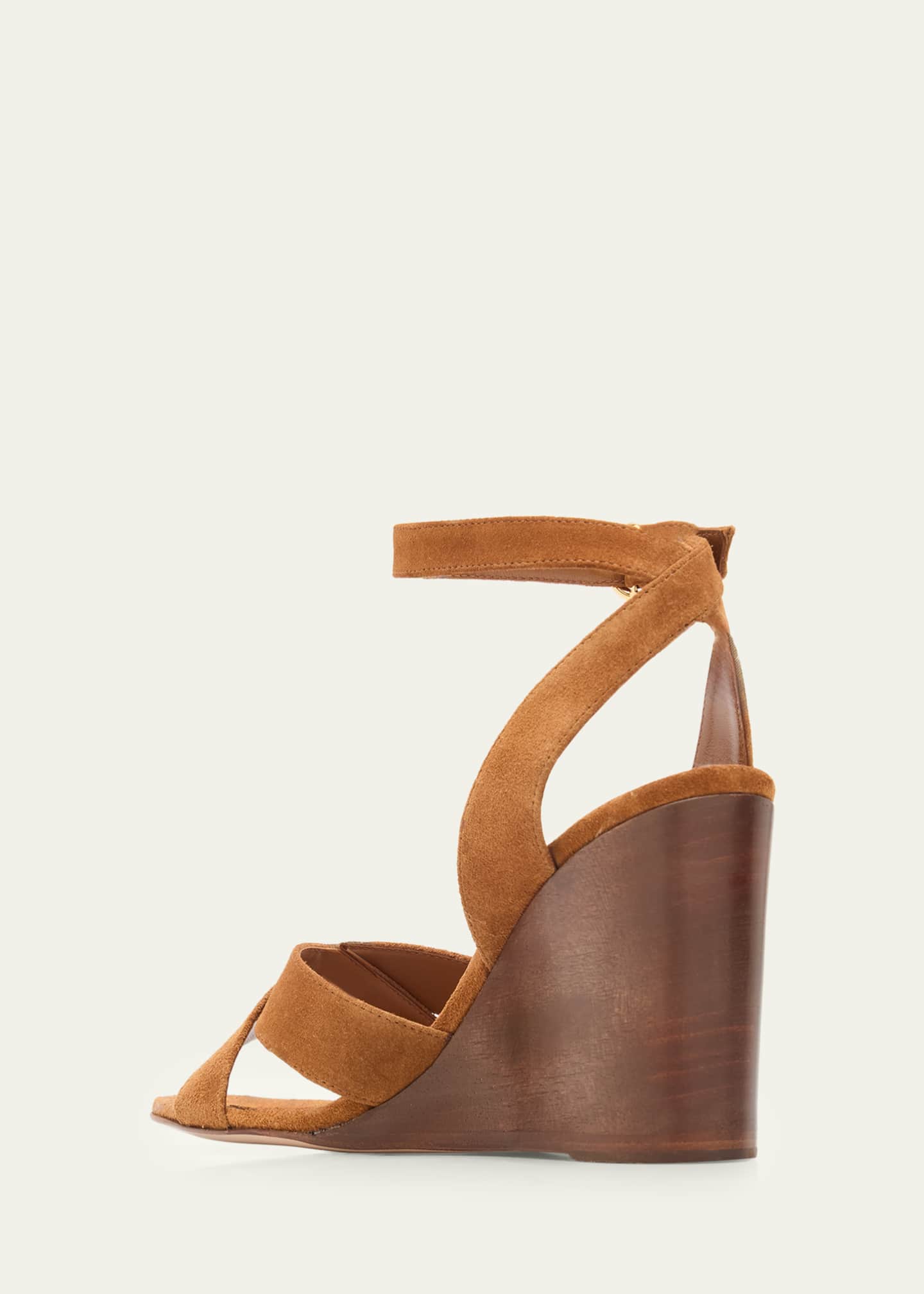 Gianvito Rossi 85mm Suede Ankle-Strap Sandals - Bergdorf Goodman