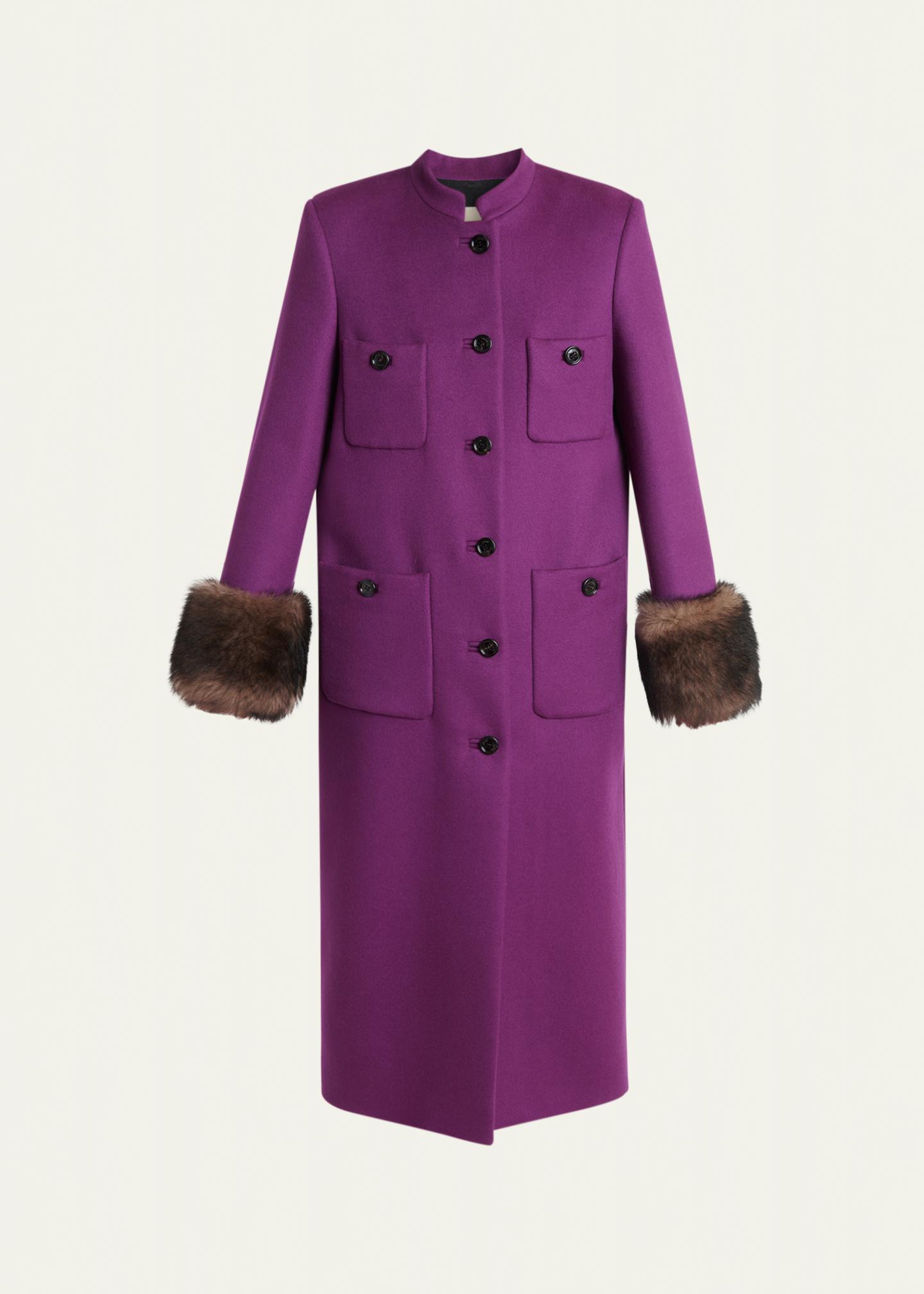 valentino garavani ウールチェスターコート Valentino Garavani Long Wool Coat - Bergdorf Goodman