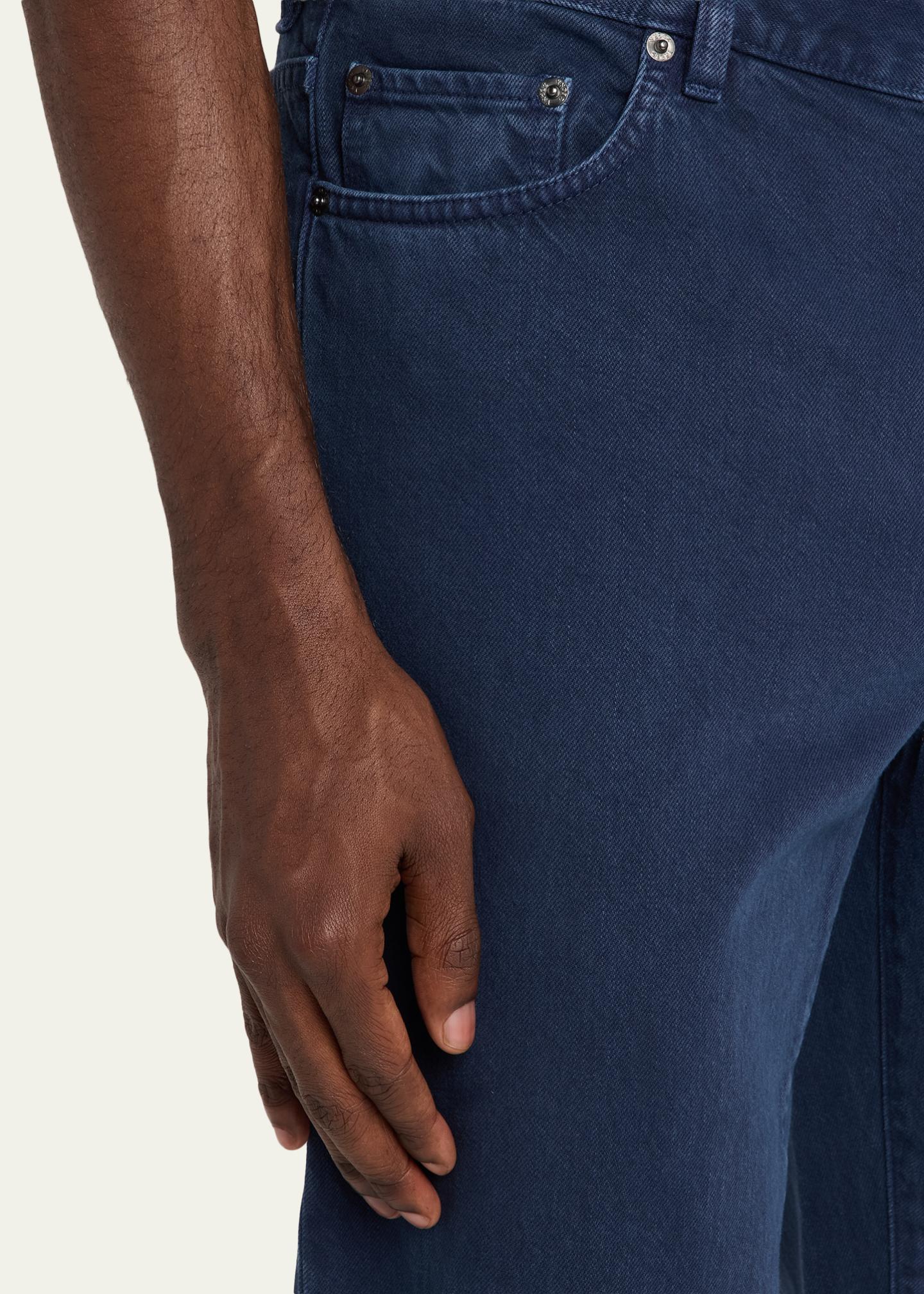 ZEGNA Men's Pure Cotton Slim Fit Five-Pocket Jeans - Bergdorf Goodman