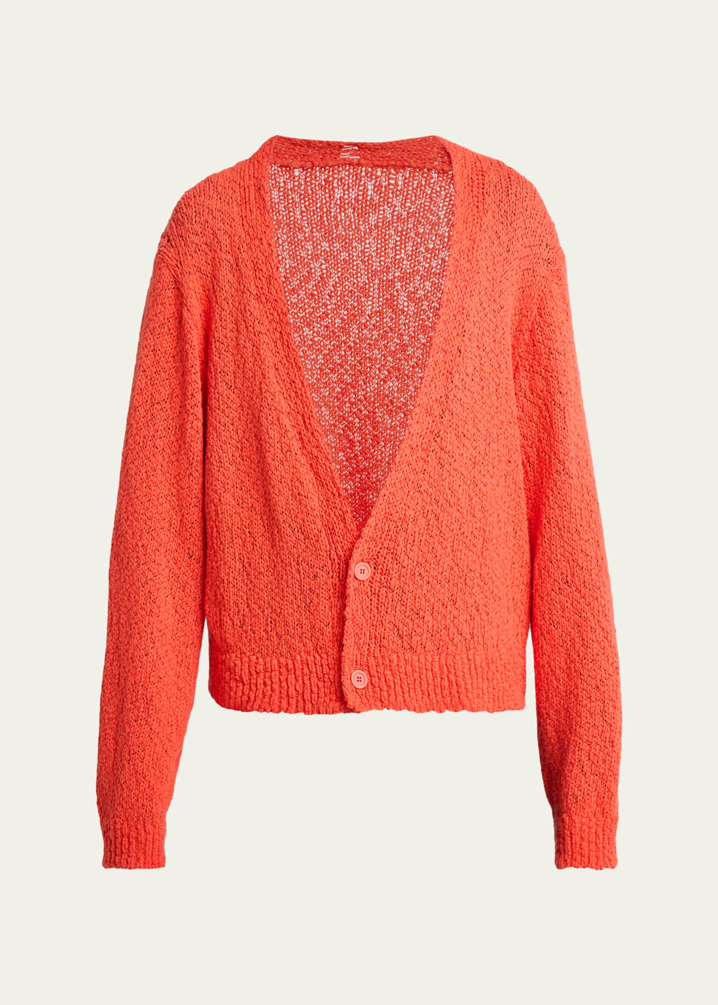 Homme Plisse Issey Miyake Men's Cotton Knit Oversized Cardigan