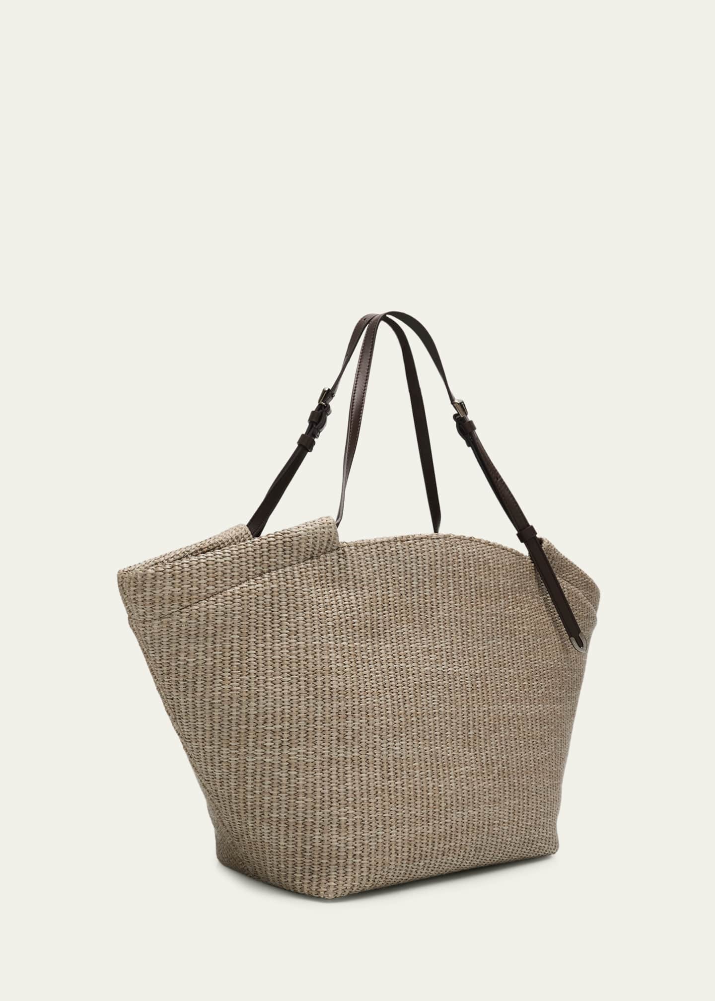 Brunello Cucinelli Large Raffia Tote Bag - Bergdorf Goodman